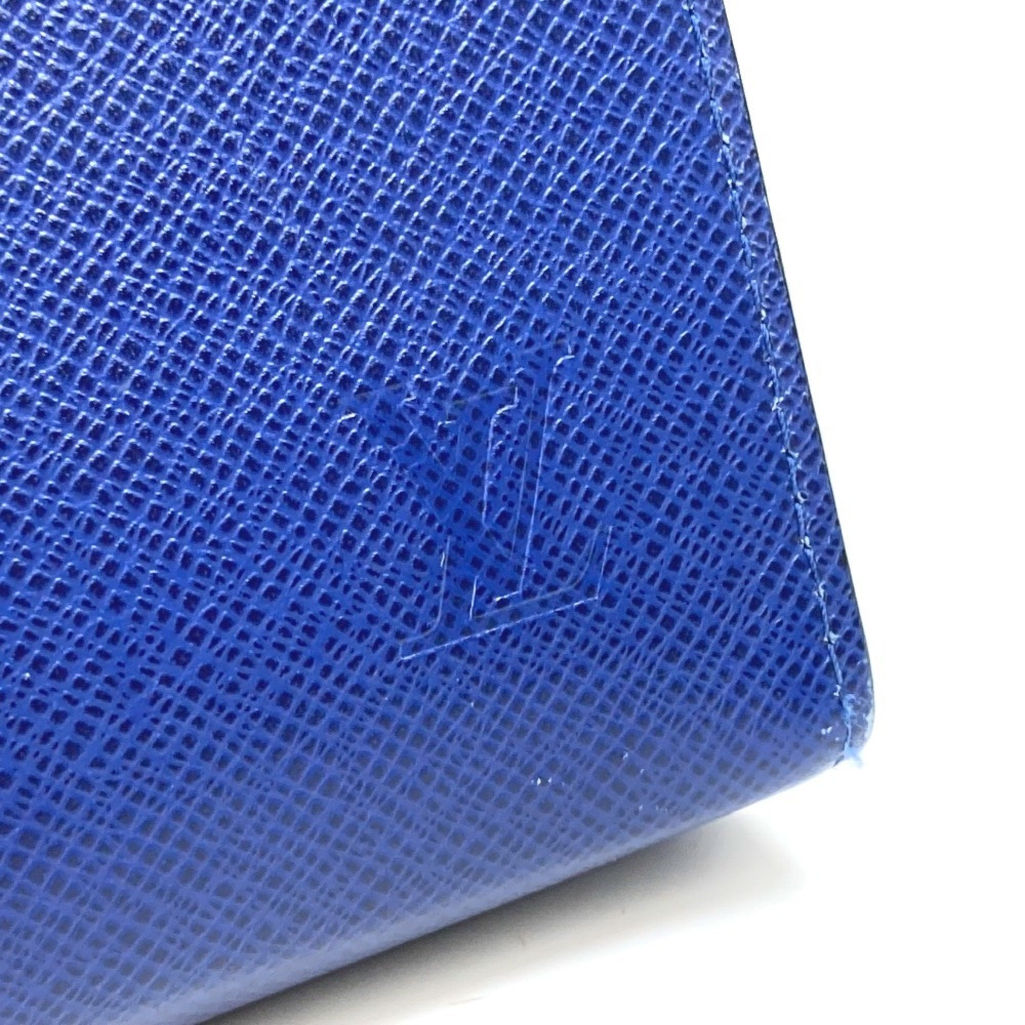 Louis Vuitton Taiga Blue Taiga Leather Pouch