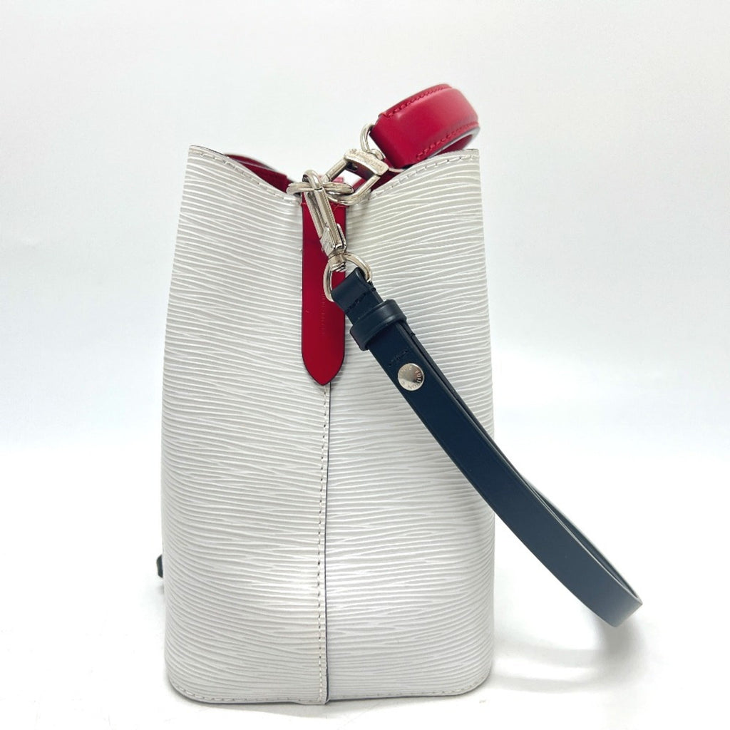 Louis Vuitton Black Red Color Tricolor White Epi Leather Shoulder Bag