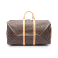 Louis Vuitton Brown Monogram Coated Canvas Leather Boston Bag Handbag