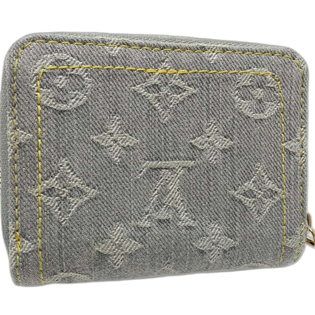 Louis Vuitton Gray Denim Coin Purse/Coin Case