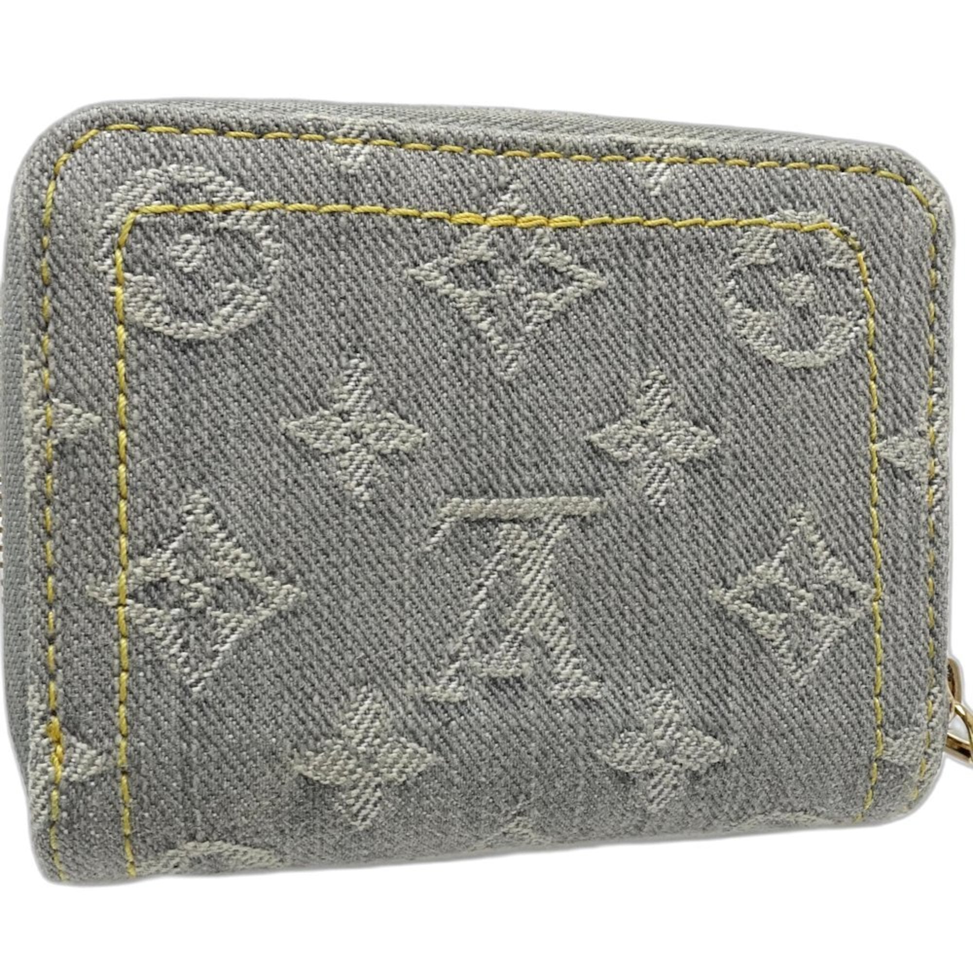 Louis Vuitton Gray Denim Coin Purse/Coin Case