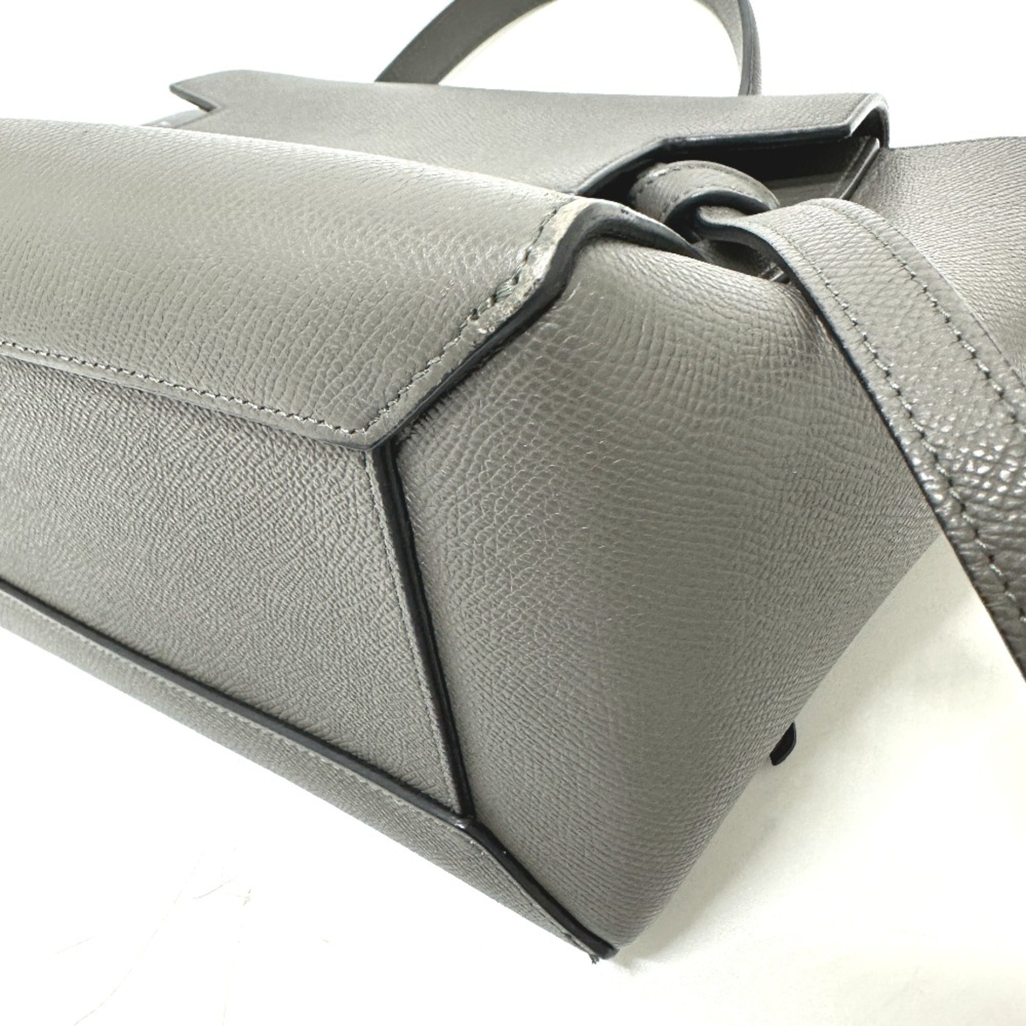 Celine Gray Leather Handbag