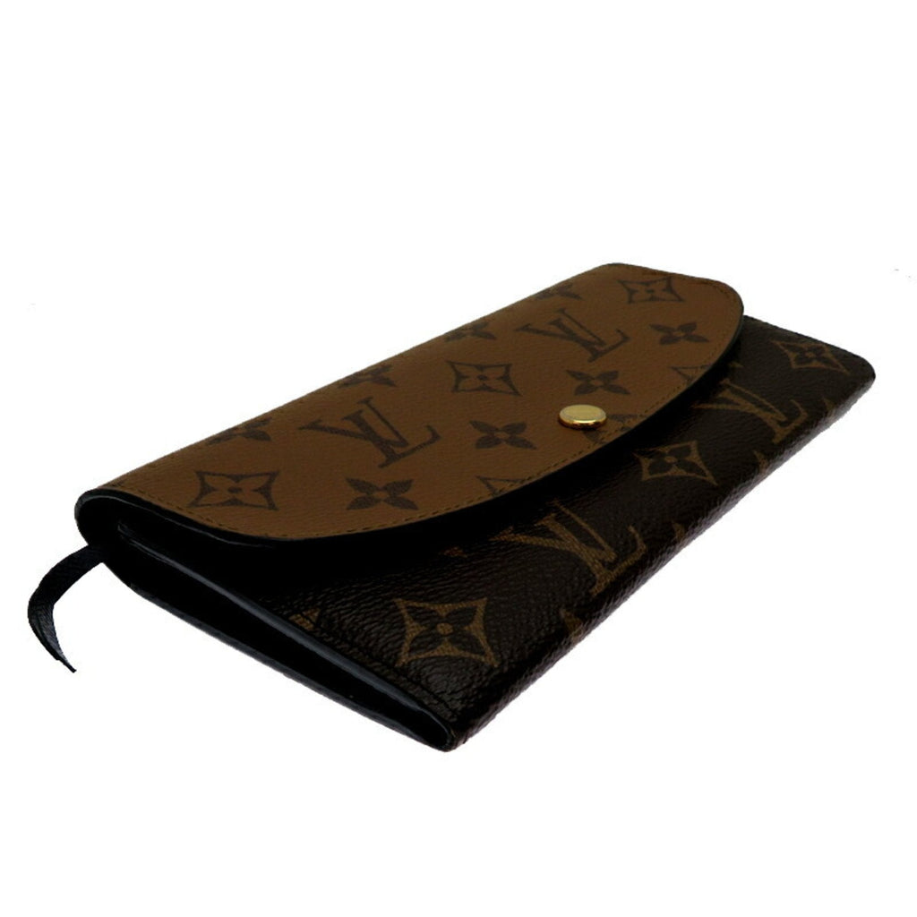 Louis Vuitton Brown Monogram Reverse Long Wallet (Tri-Fold)