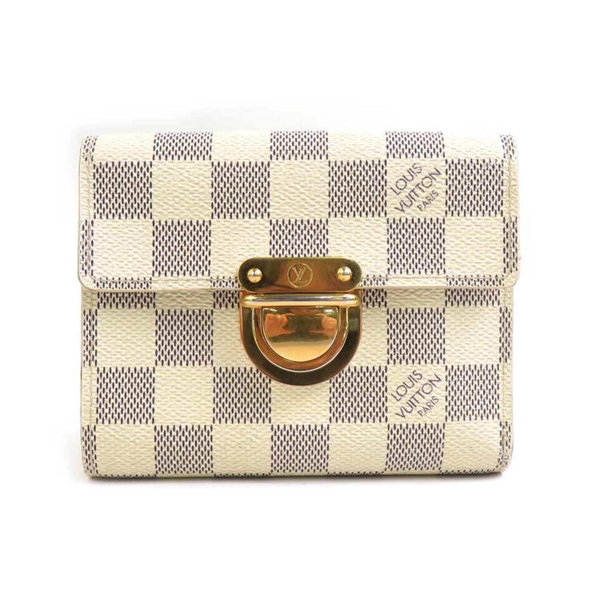 Louis Vuitton Ivory Damier Azur Wallet