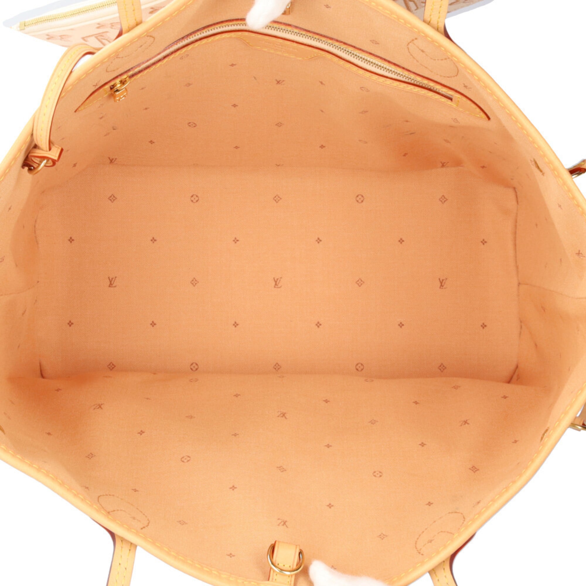Louis Vuitton Beige Ivory Pvc Tote Bag