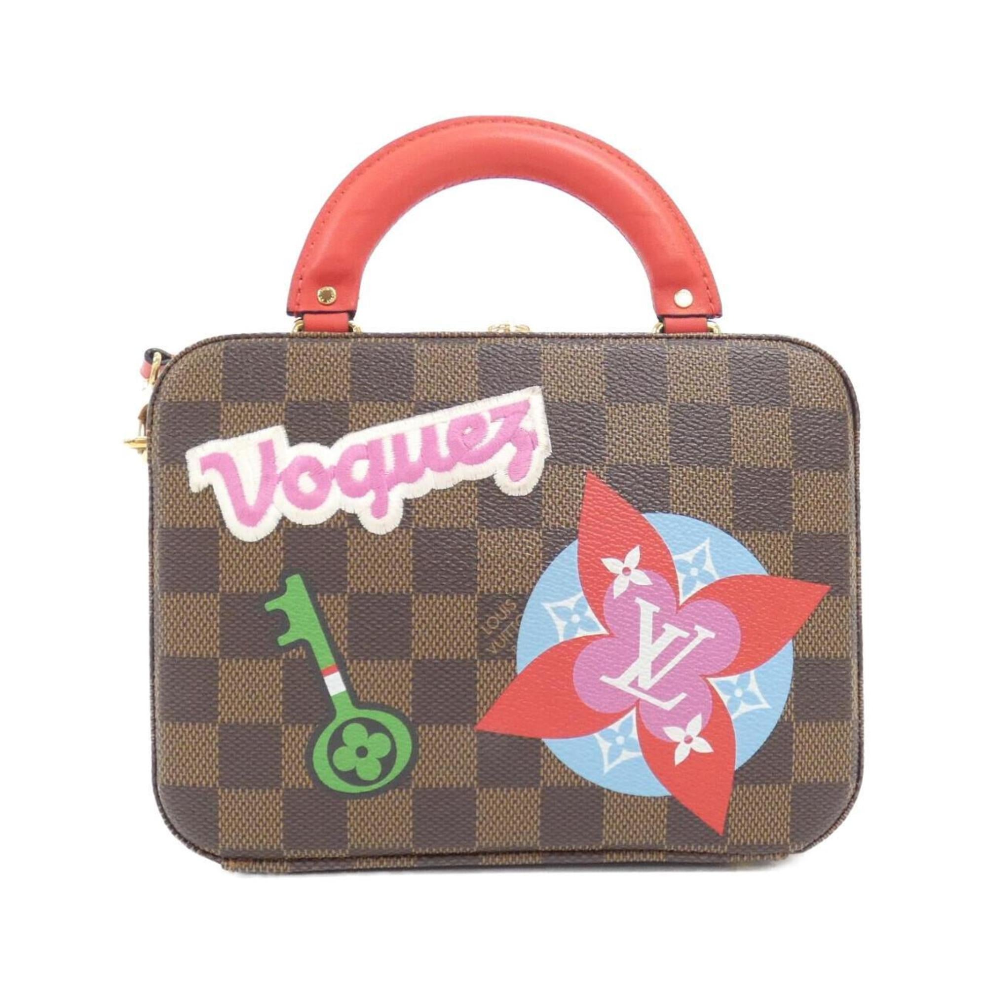 Louis Vuitton Ebene Coated Canvas Handbag