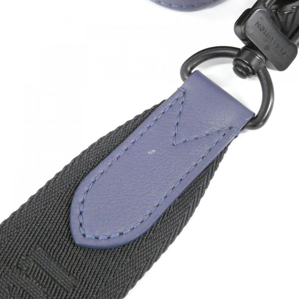 Louis Vuitton Black Blue Leather Shoulder Bag