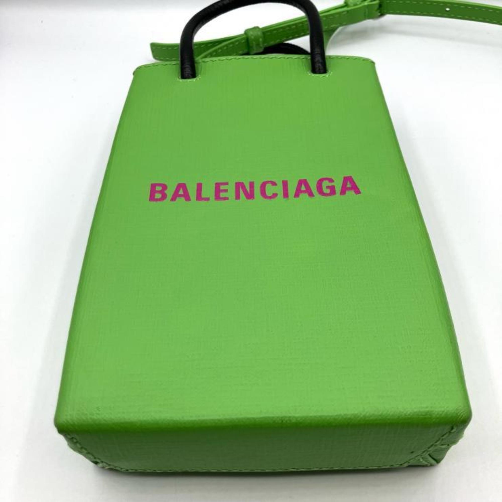 Balenciaga Green Leather Shoulder