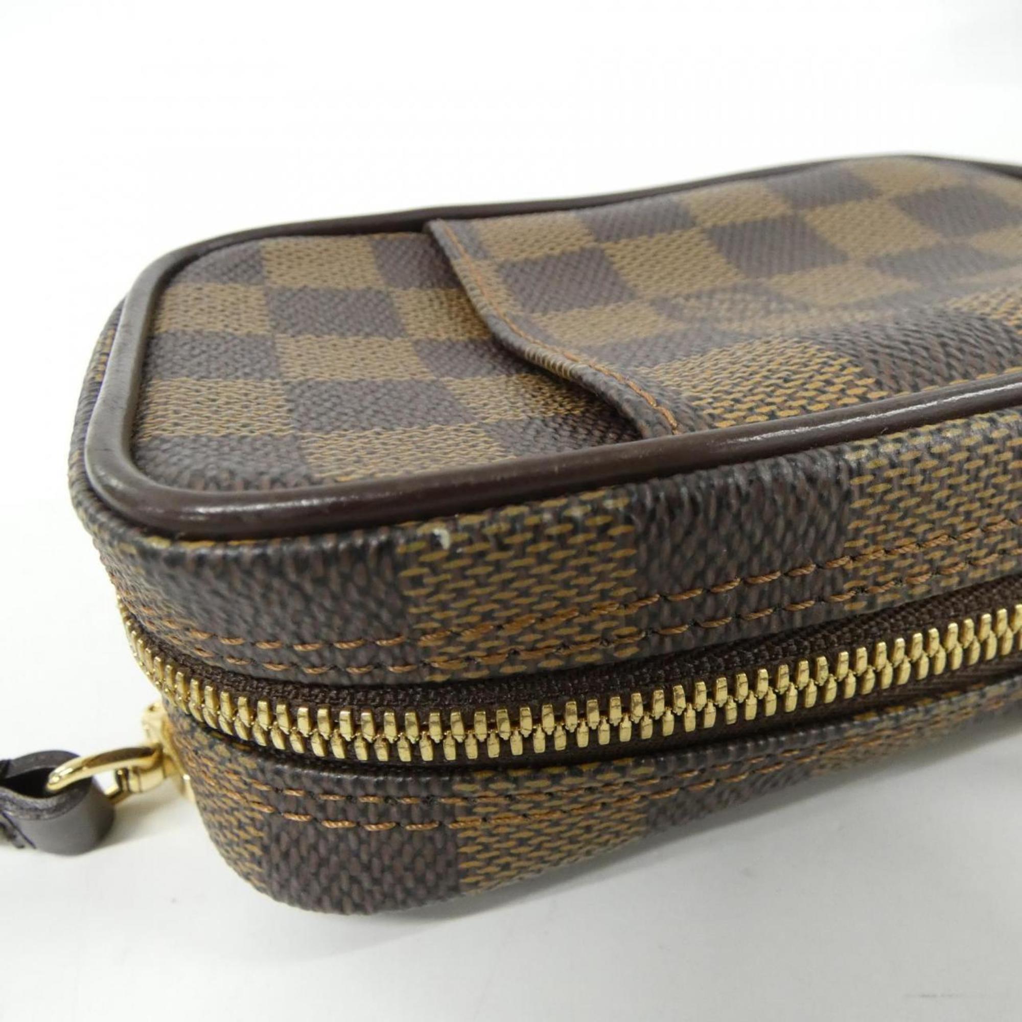 Louis Vuitton Ebene Coated Canvas Handbag Pouch