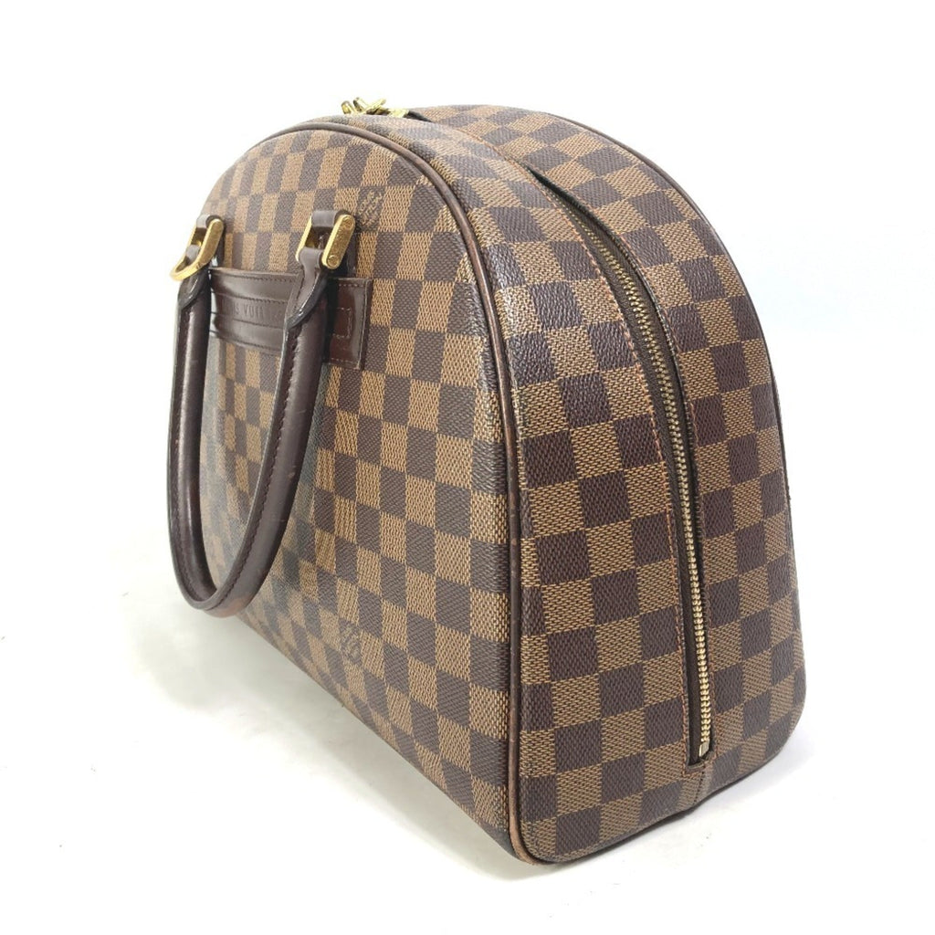 Louis Vuitton Damier Brown Ebene Damier Canvas Boston Bag Handbag Shoulder Bag