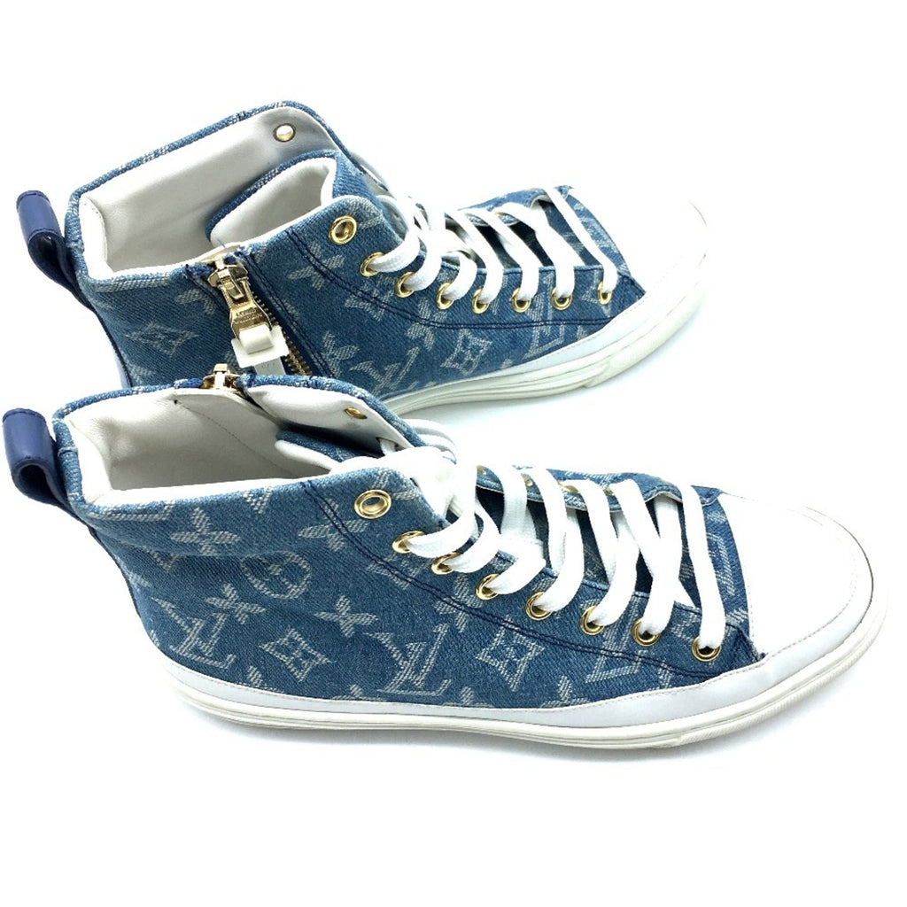 Louis Vuitton Blue White Sneakers