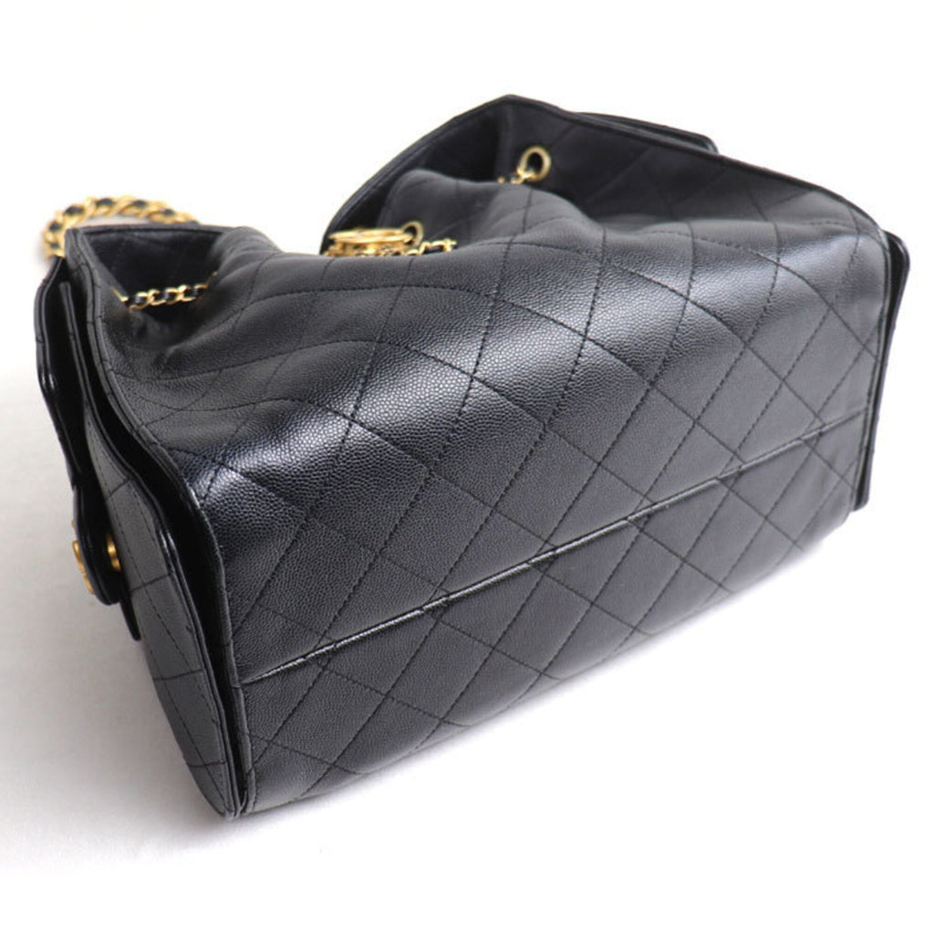 Chanel Black Leather Shoulder Bag