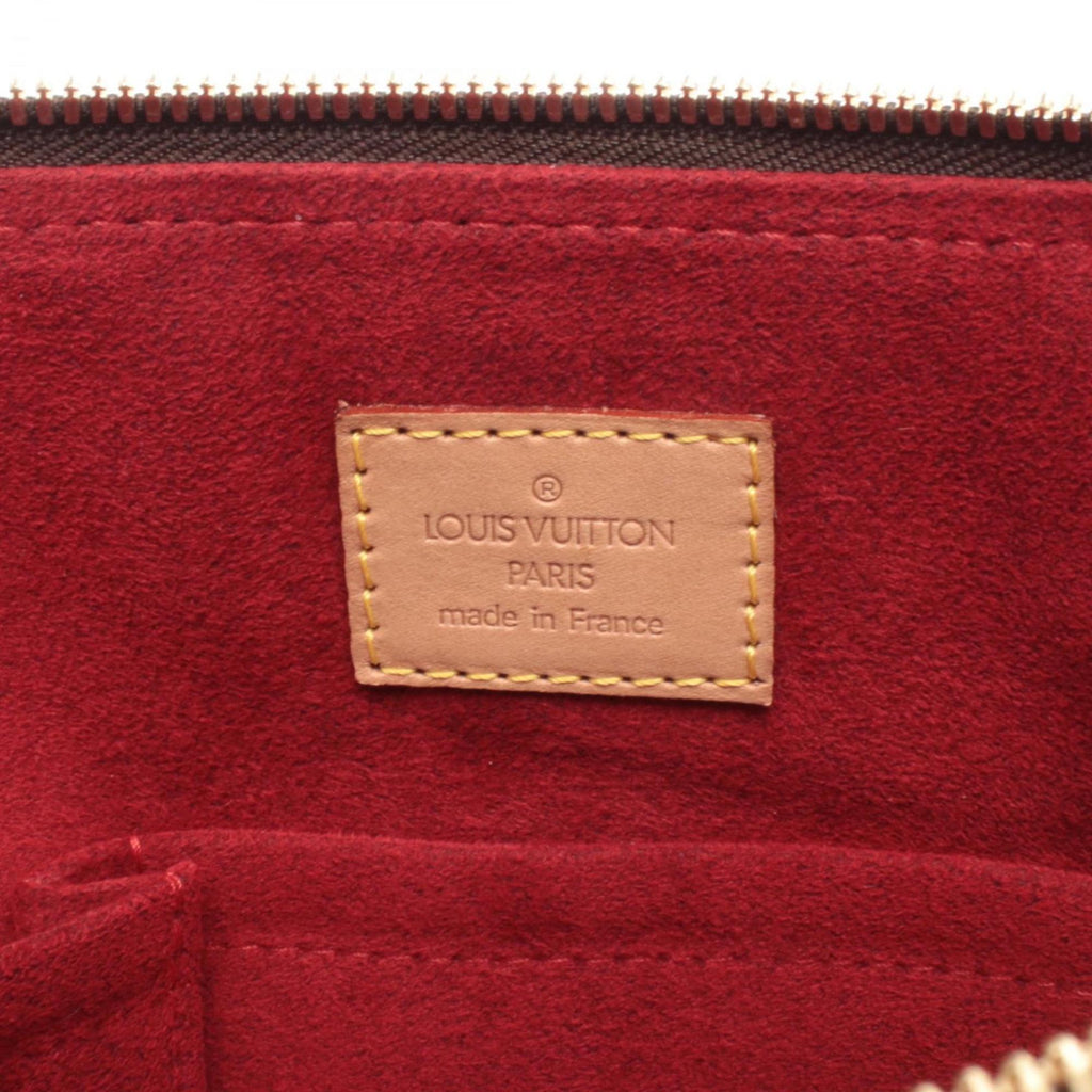 Louis Vuitton Brown Monogram Coated Canvas Leather Handbag Shoulder Bag