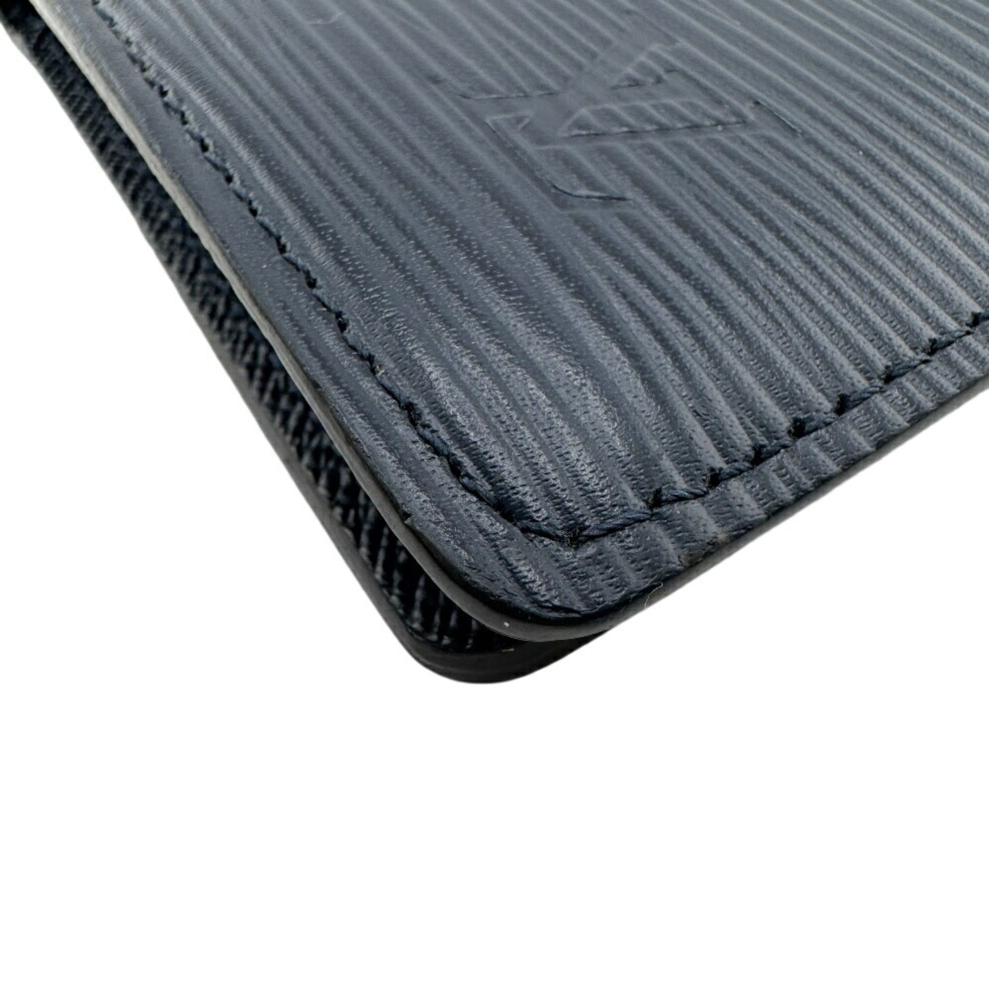 Louis Vuitton Navy Leather Long Wallet