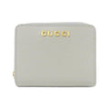 Gucci Gold Gray Light Gray Leather Wallet (Bi-Fold) (Pre-Owned)