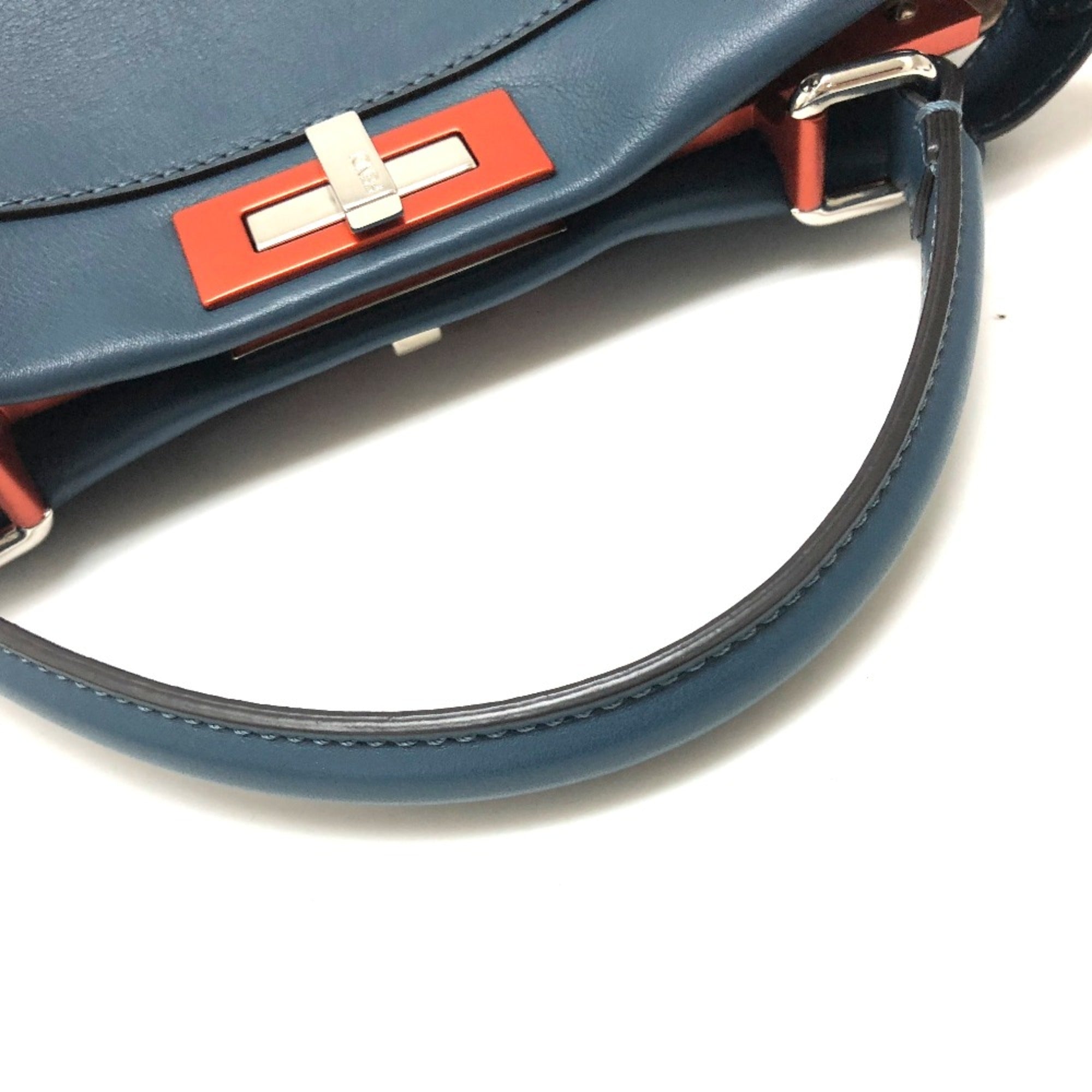 Fendi Blue Leather Handbag