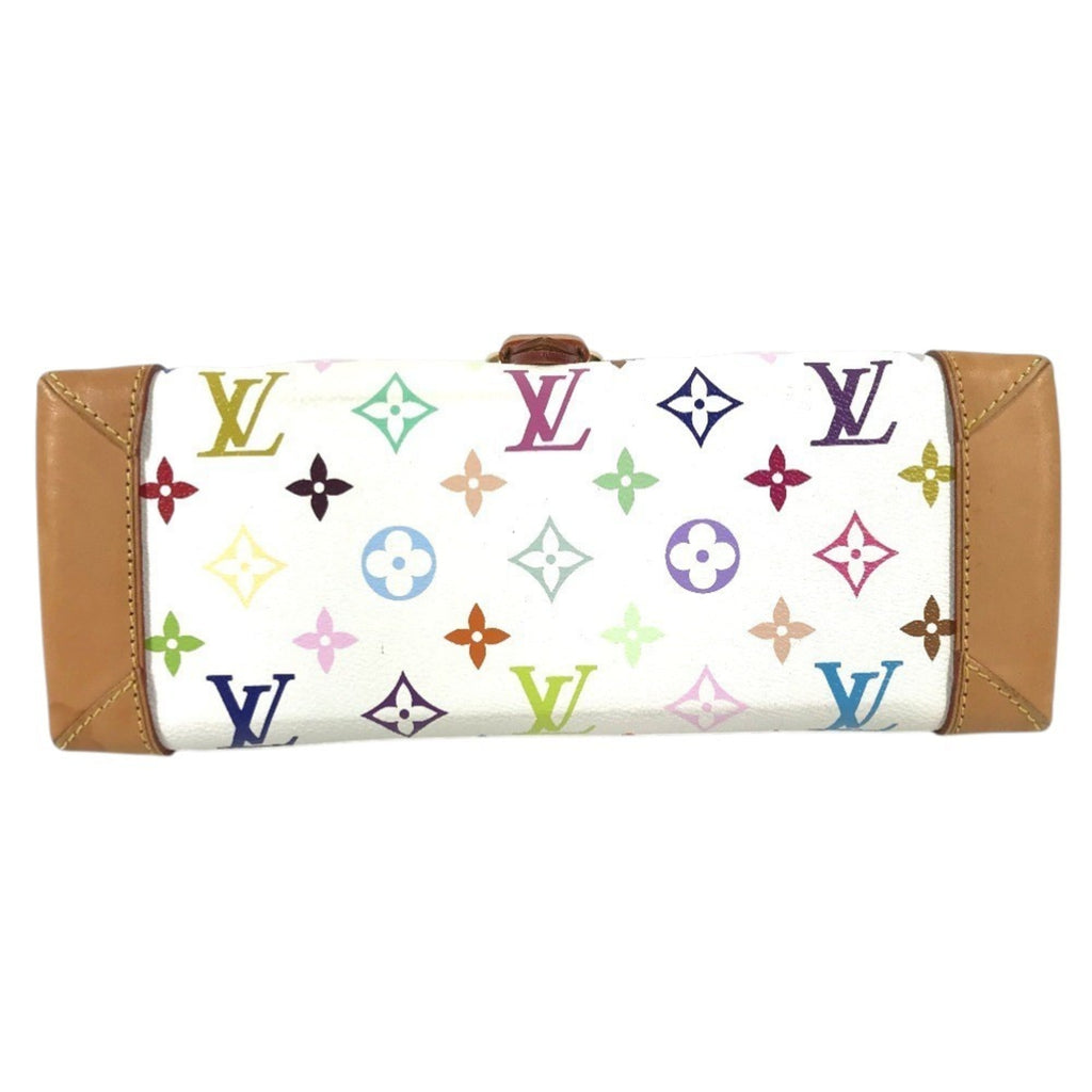 Louis Vuitton Blanc Multi-Color White Yellow Monogram Multicolore Canvas Handbag Shoulder Bag