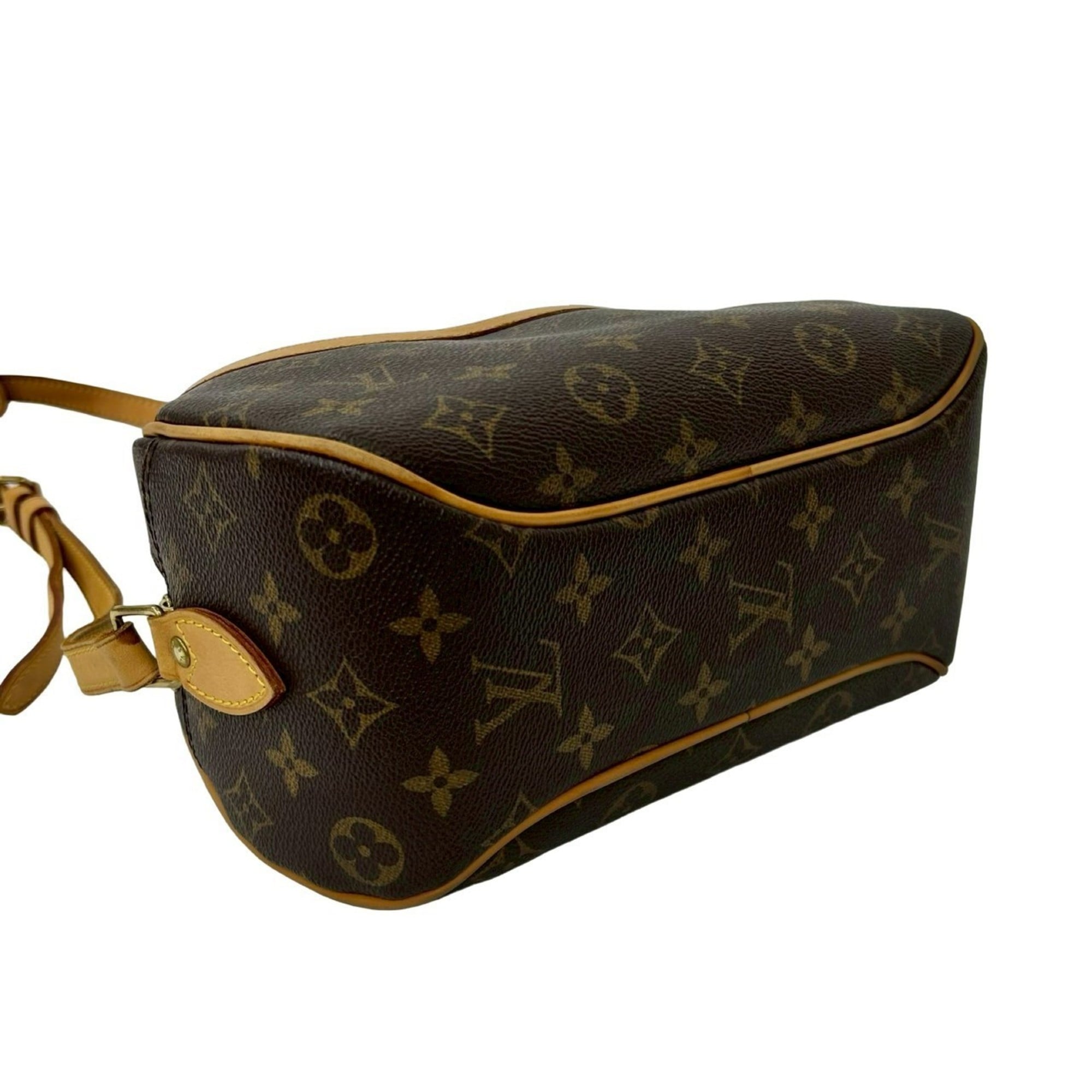 Louis Vuitton Brown Leather Pvc Pochette Shoulder Bag