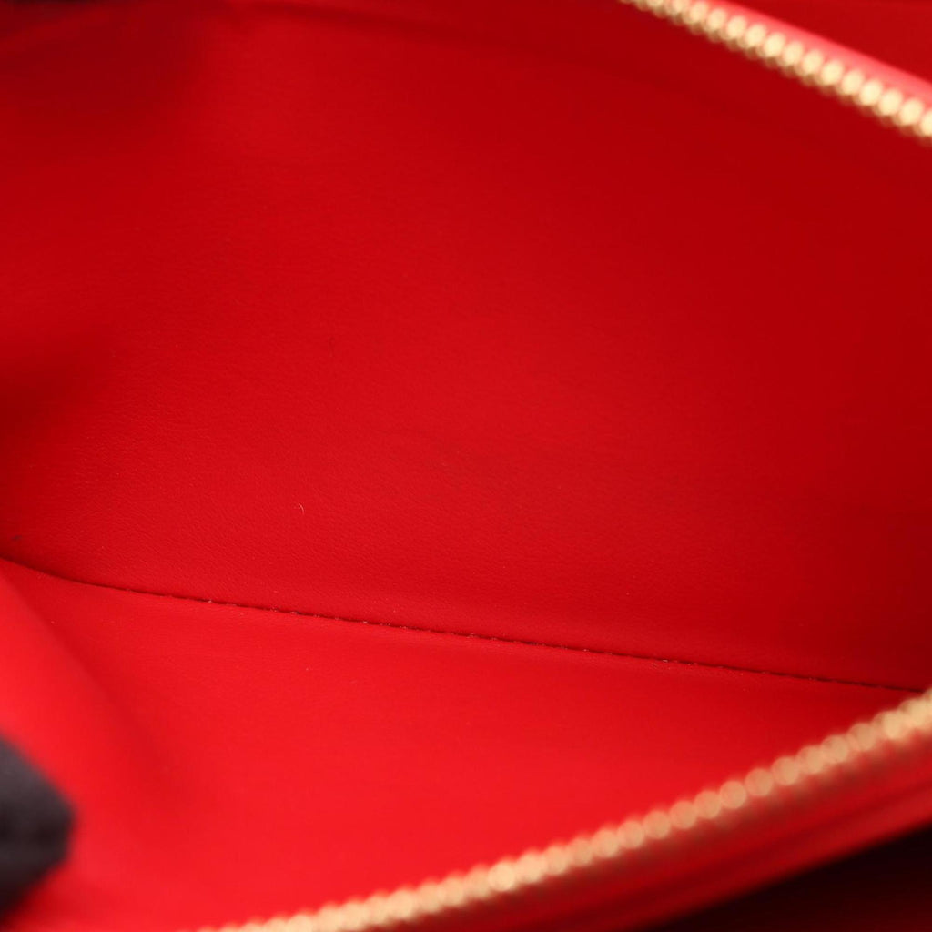 Louis Vuitton Cerise Red Color Vernis Leather Long Wallet