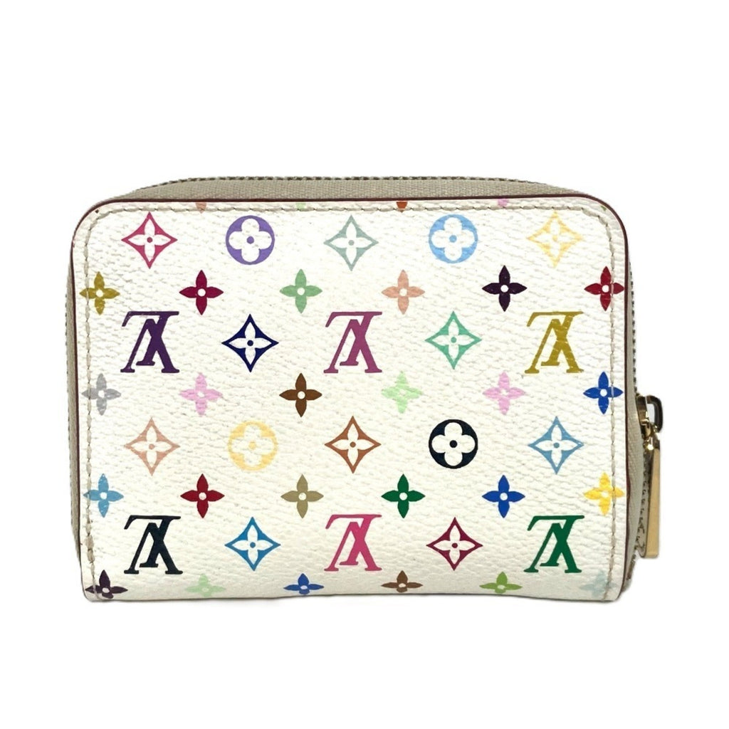Louis Vuitton Monogram Multicolore Litchi White Monogram Multicolore Coin Purse/Coin Case