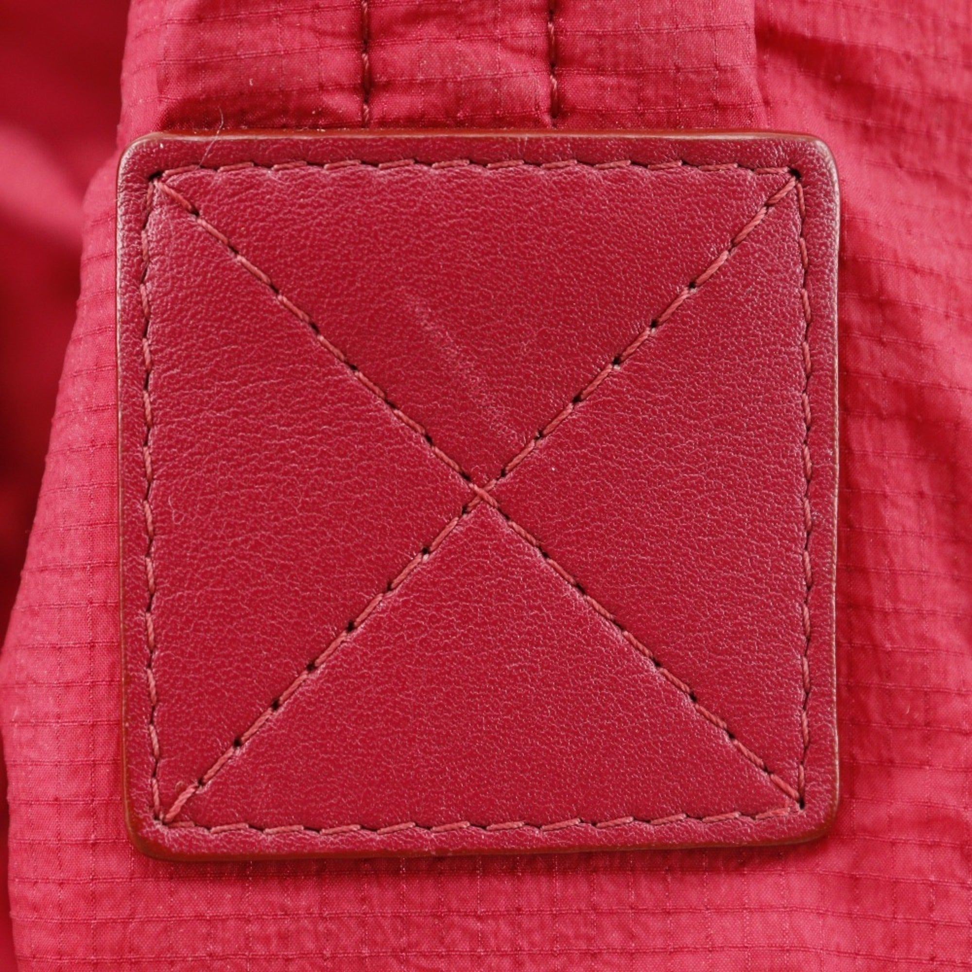 Chanel Red Color Nylon Backpack