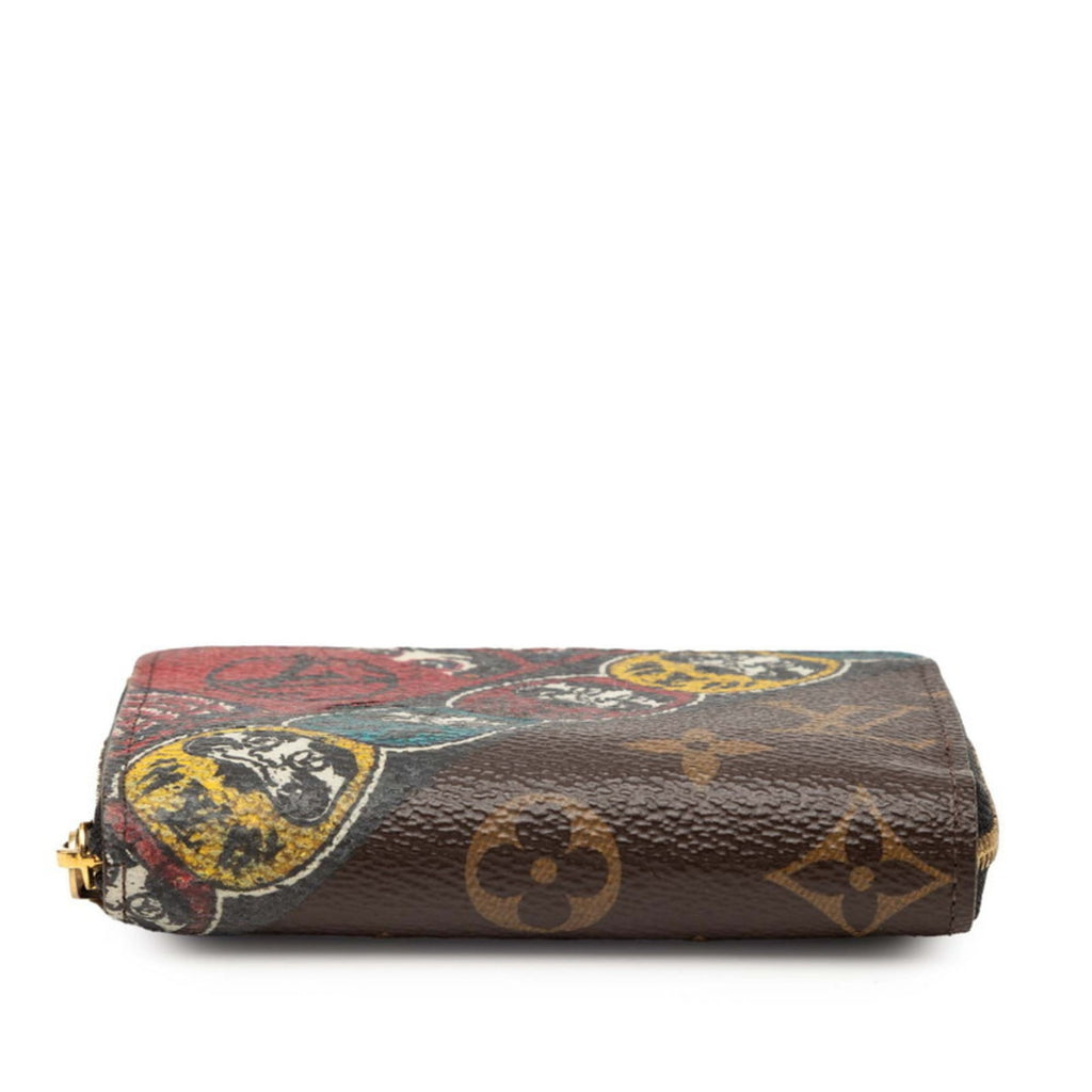 Louis Vuitton Brown Multi-Color Pvc Leather Coin Purse/Coin Case