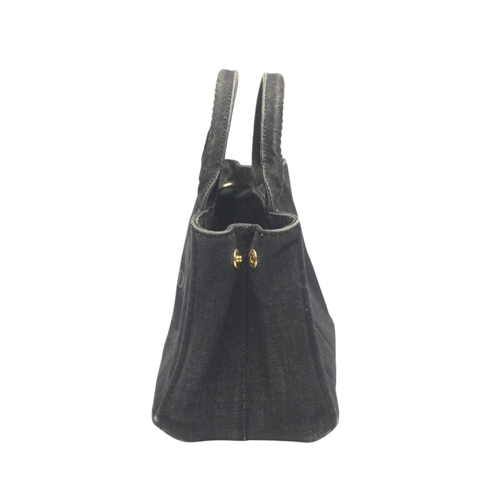 Prada Black Denim Tote Bag