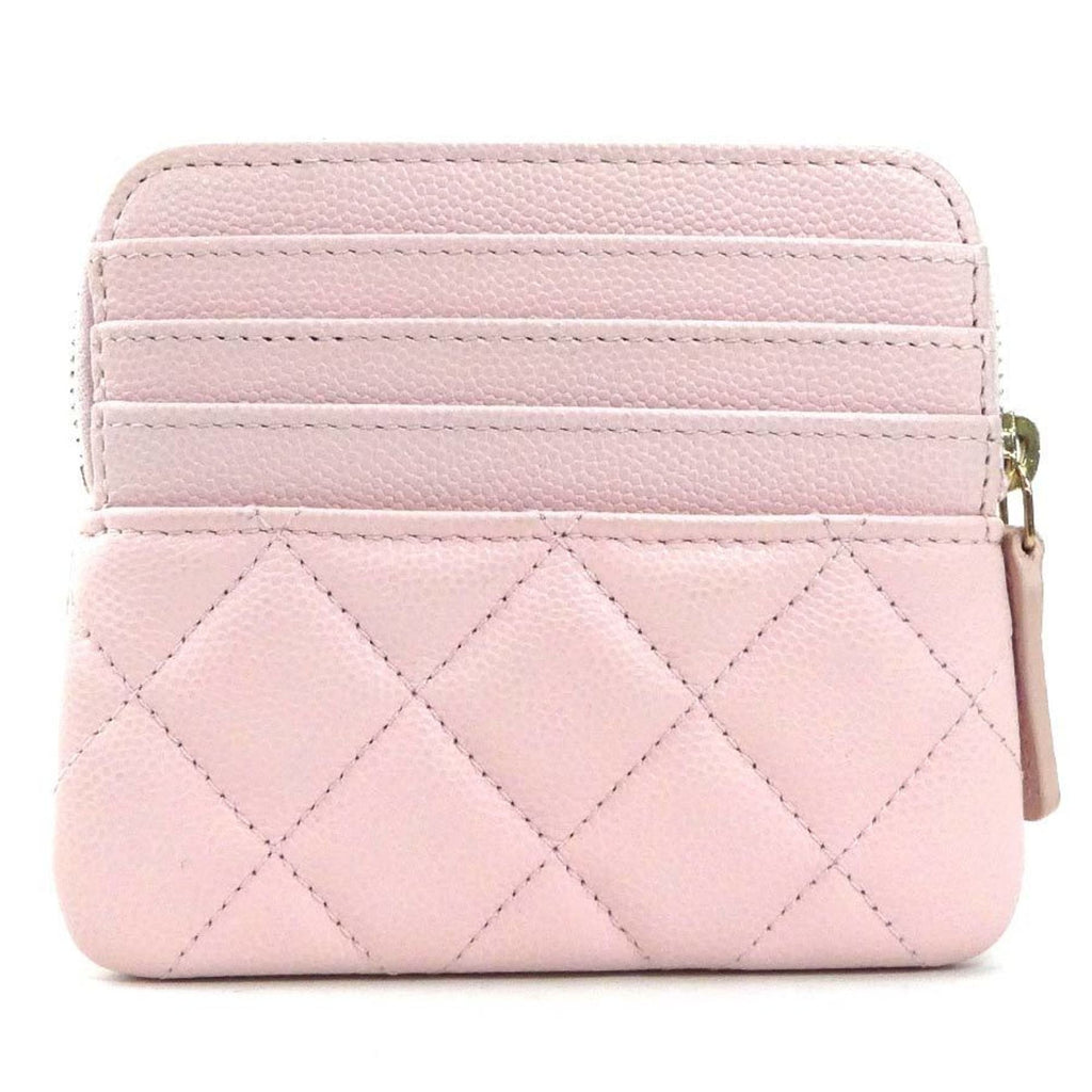 Chanel Light Pink Grained Calfskin Coin Purse/Coin Case