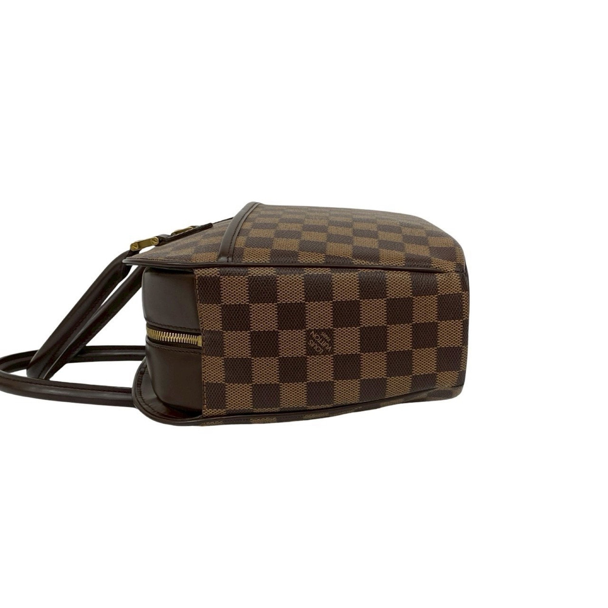 Louis Vuitton Brown Leather Pvc Boston Bag Handbag