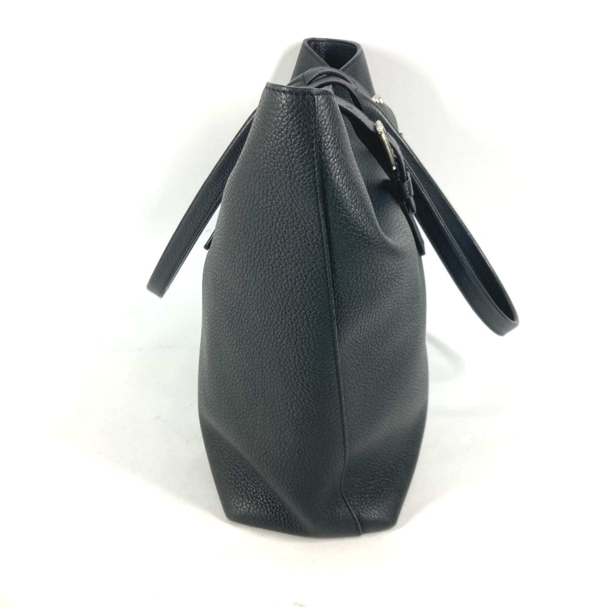 Louis Vuitton Black Noir Leather Shoulder Bag Tote Bag