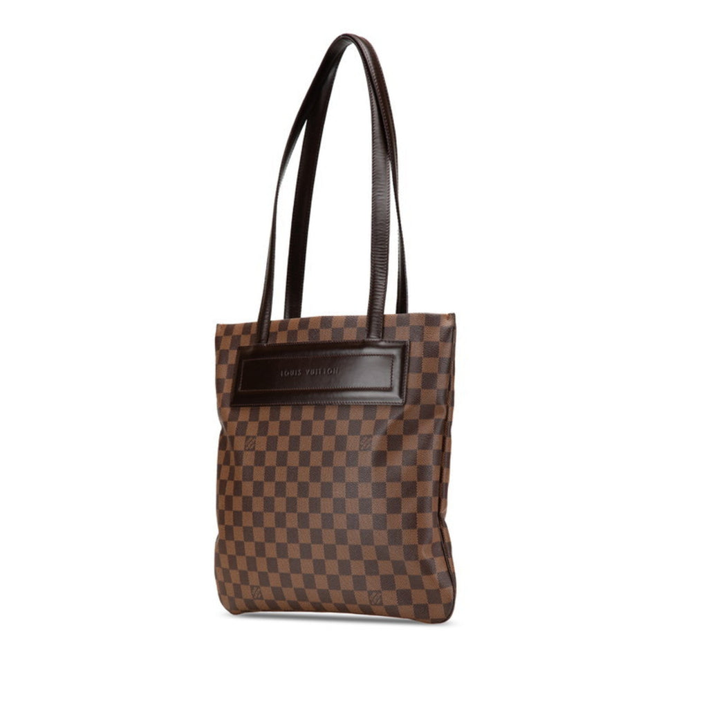 Louis Vuitton Damier Brown Pvc Leather Tote Bag