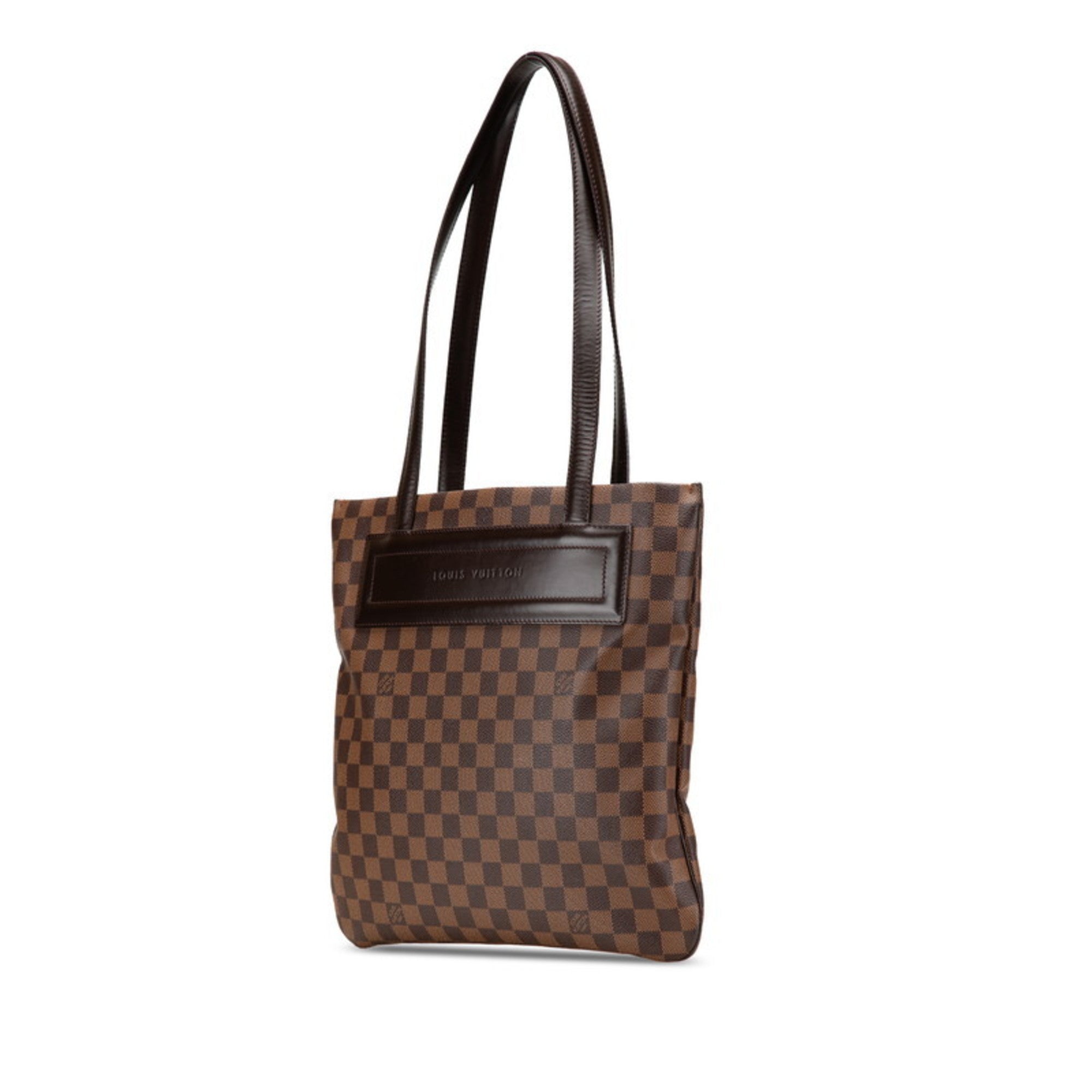 Louis Vuitton Damier Brown Pvc Leather Tote Bag