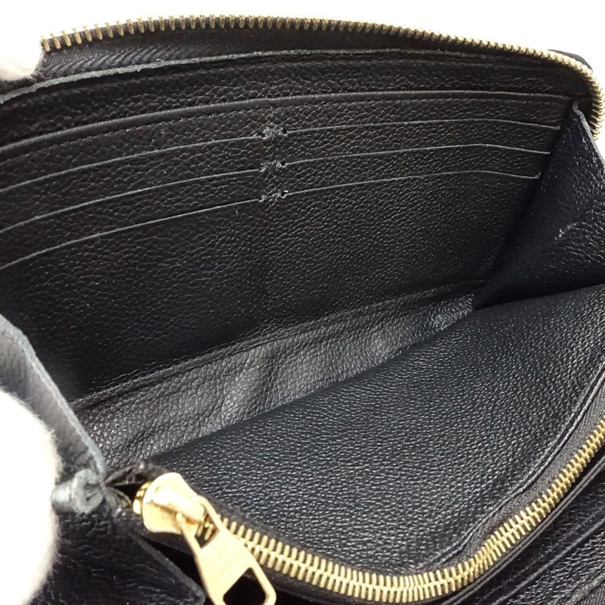 Louis Vuitton Black Leather Long Wallet