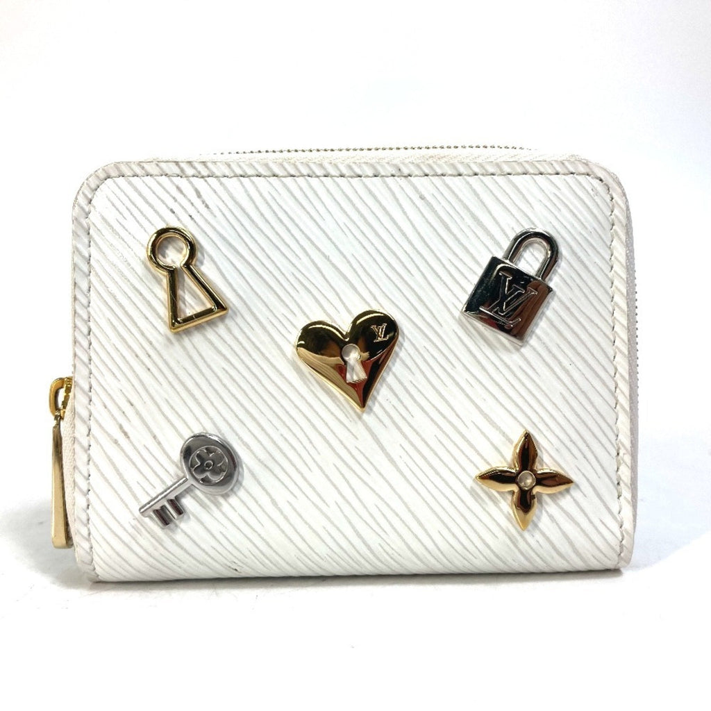 Louis Vuitton Epi Blanc White Epi Leather Coin Purse/Coin Case