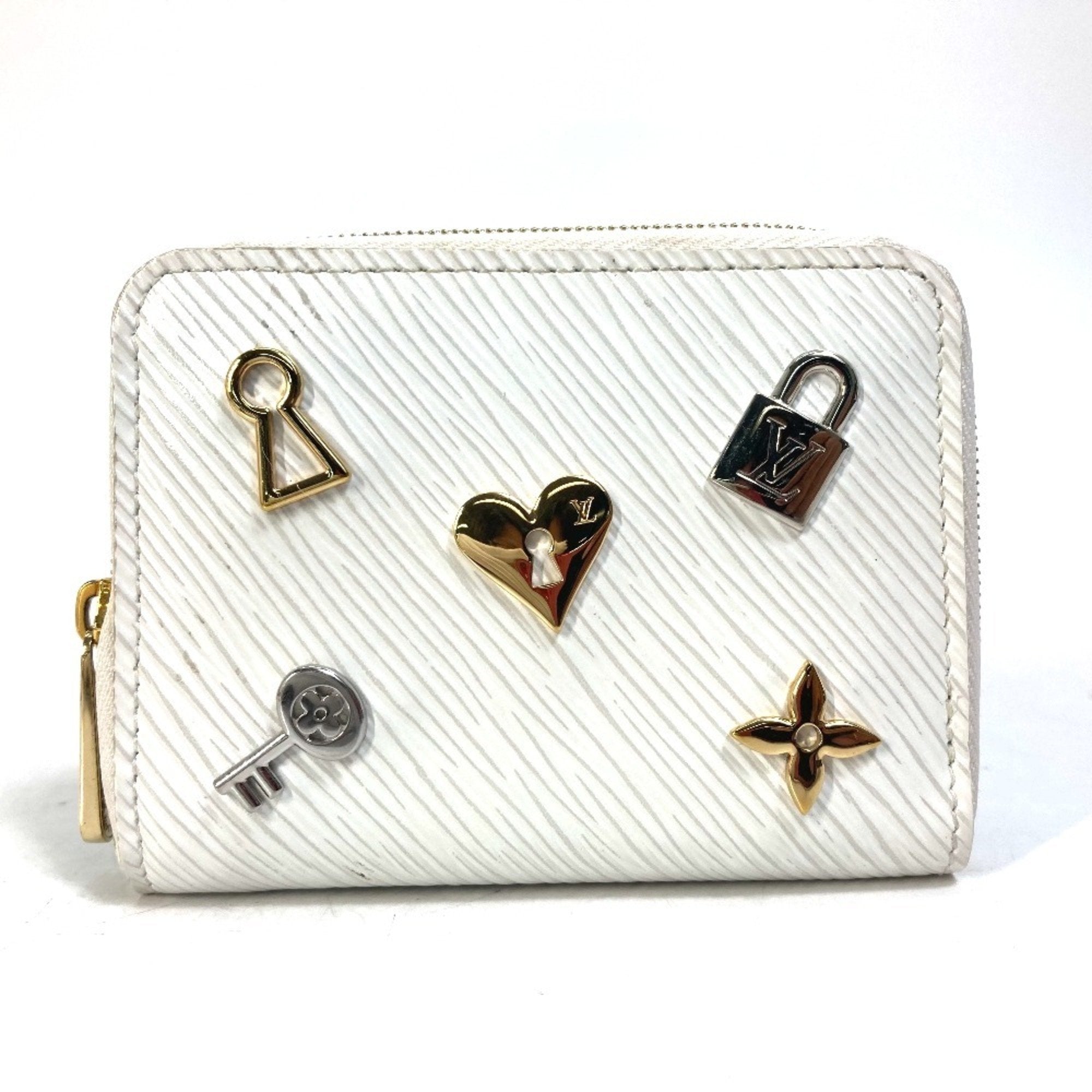 Louis Vuitton Epi Blanc White Epi Leather Coin Purse/Coin Case