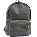 Celine Black Brown Canvas Leather Backpack