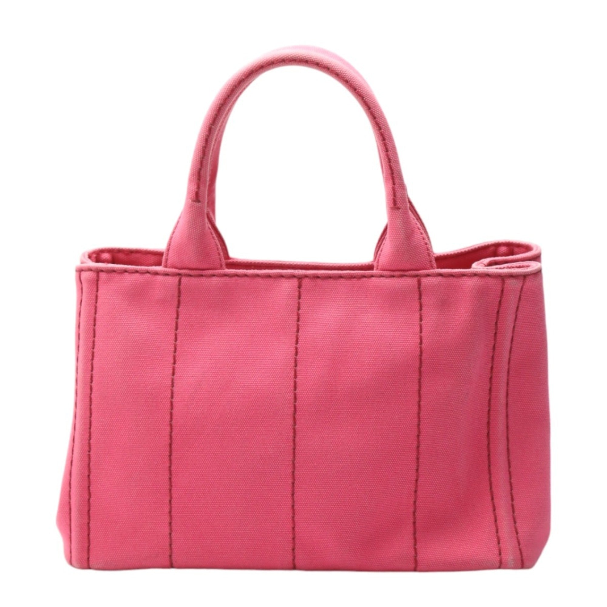Prada Canapa Pink Cotton Canvas Tote Bag