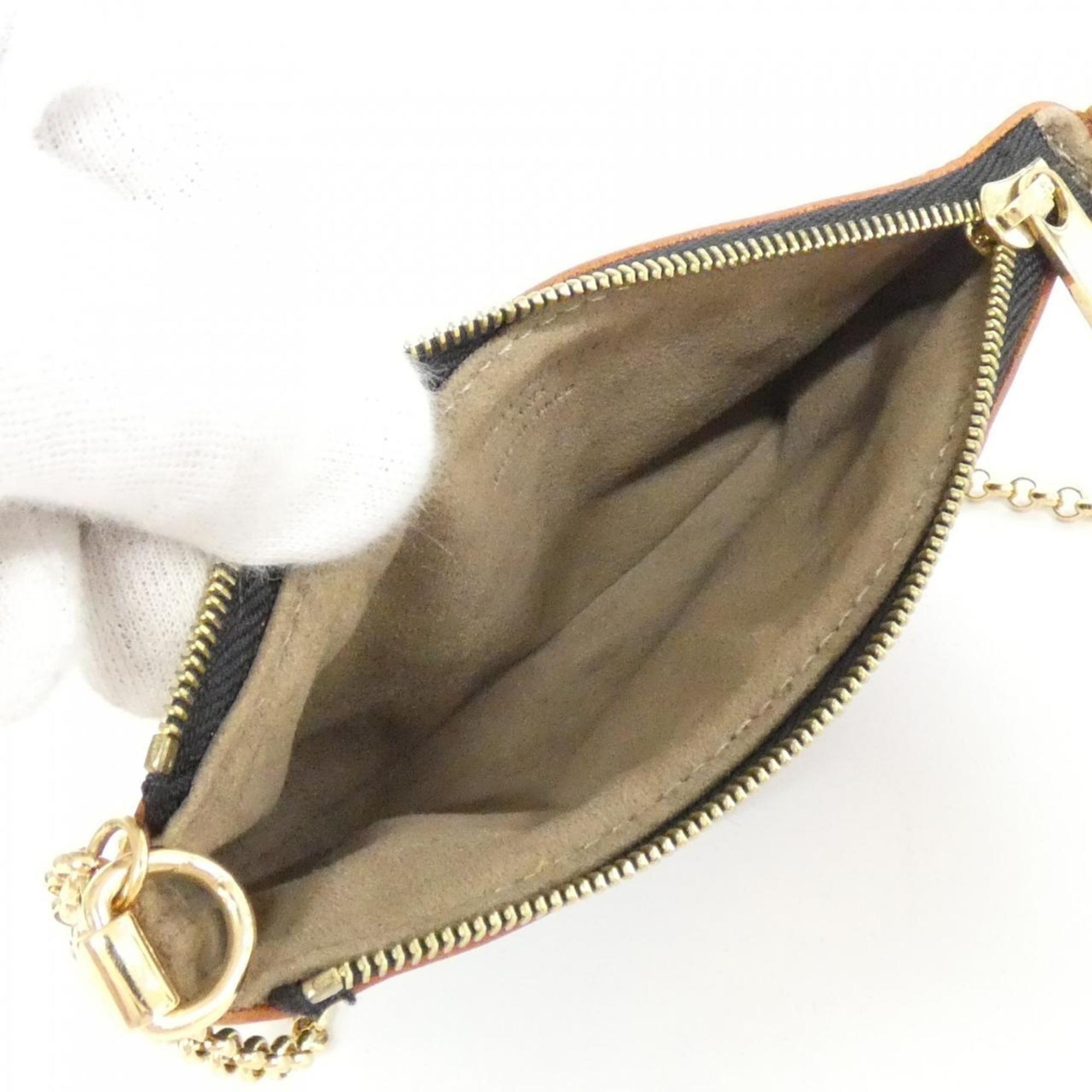 Louis Vuitton Black Coated Canvas Pochette Pouch