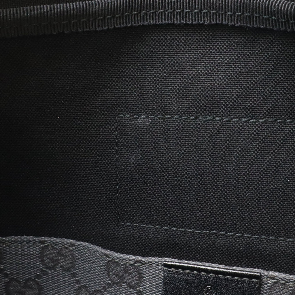 Gucci Gg Canvas Black Dark Gray Gg Canvas Handbag Shoulder Bag (Pre-Owned)