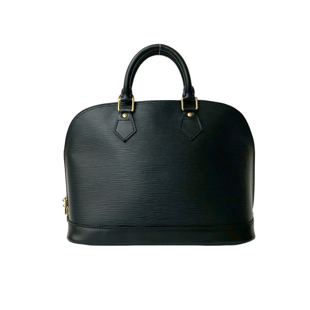 Louis Vuitton Black Epi Leather Boston Bag Handbag