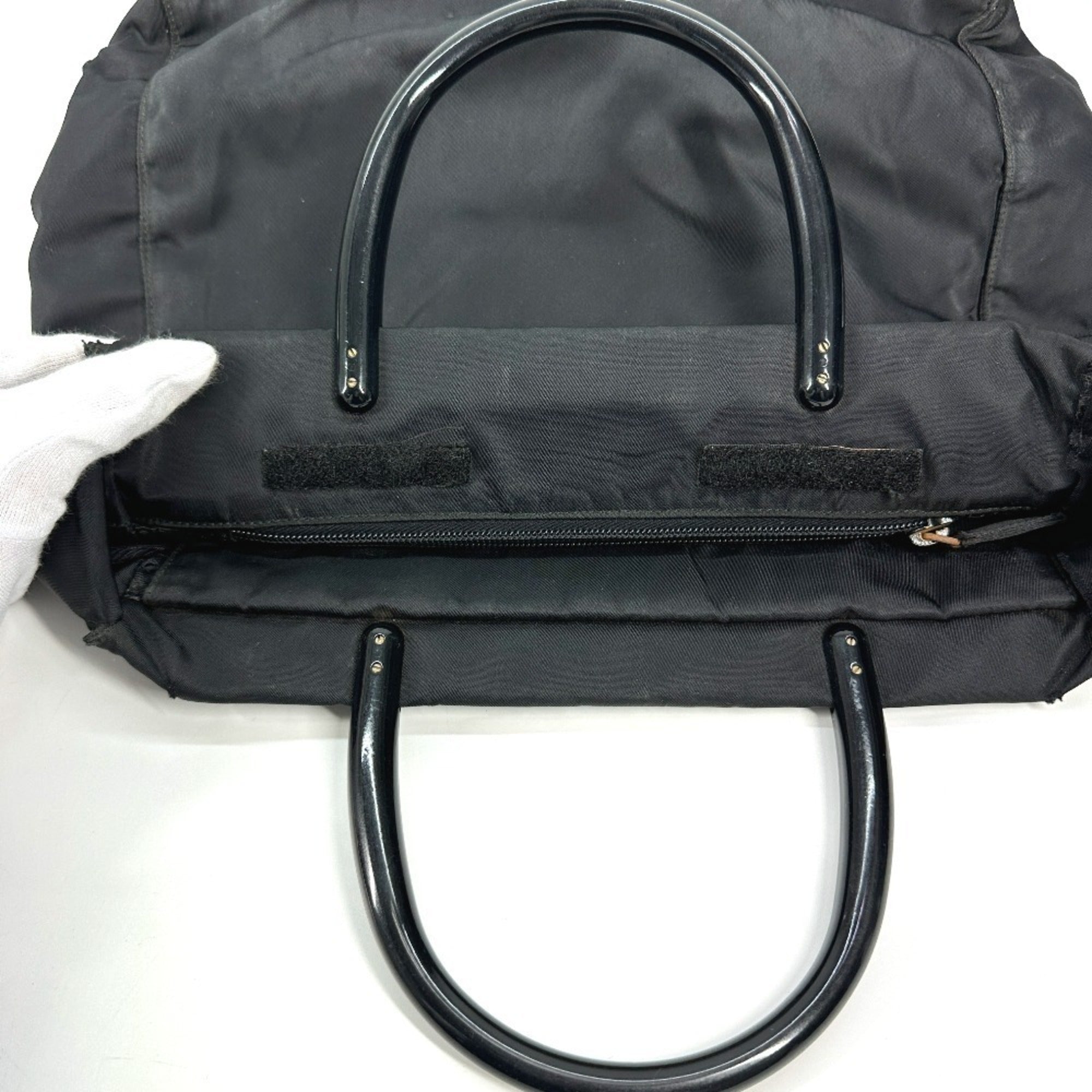 Prada Black Nylon Handbag Tote Bag