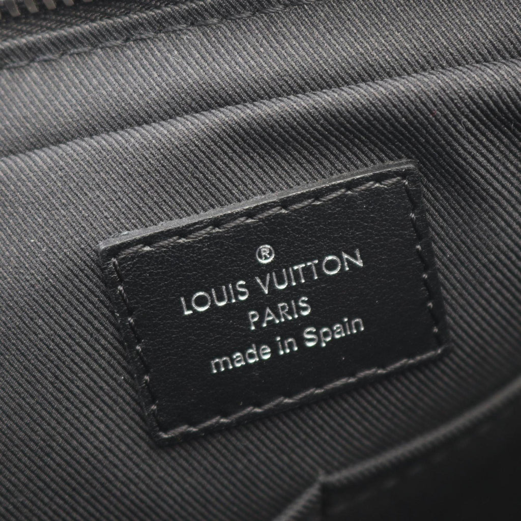 Louis Vuitton Black Damier Graphite Coated Canvas Leather Handbag Shoulder Bag