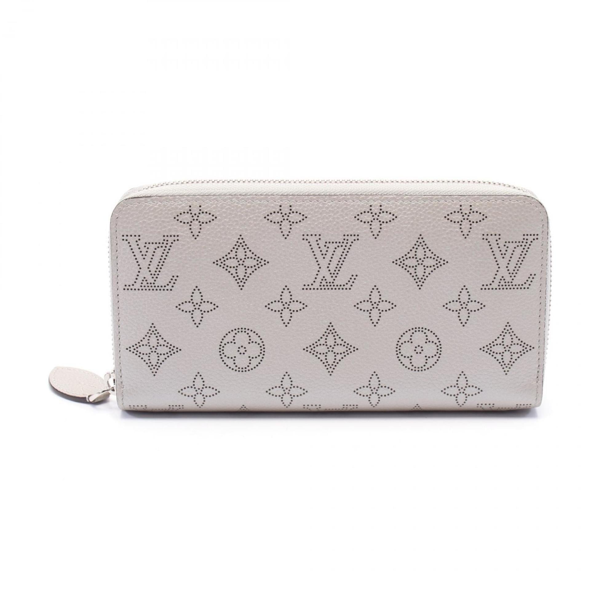 Louis Vuitton Gray Mahina Leather Long Wallet
