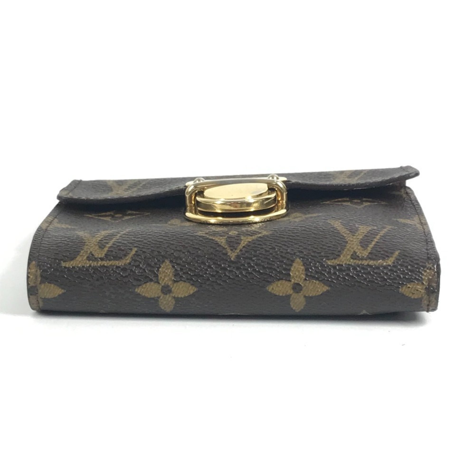 Louis Vuitton Monogram Brown Galle Monogram Monogram Long Bill Wallet (Tri-Fold)