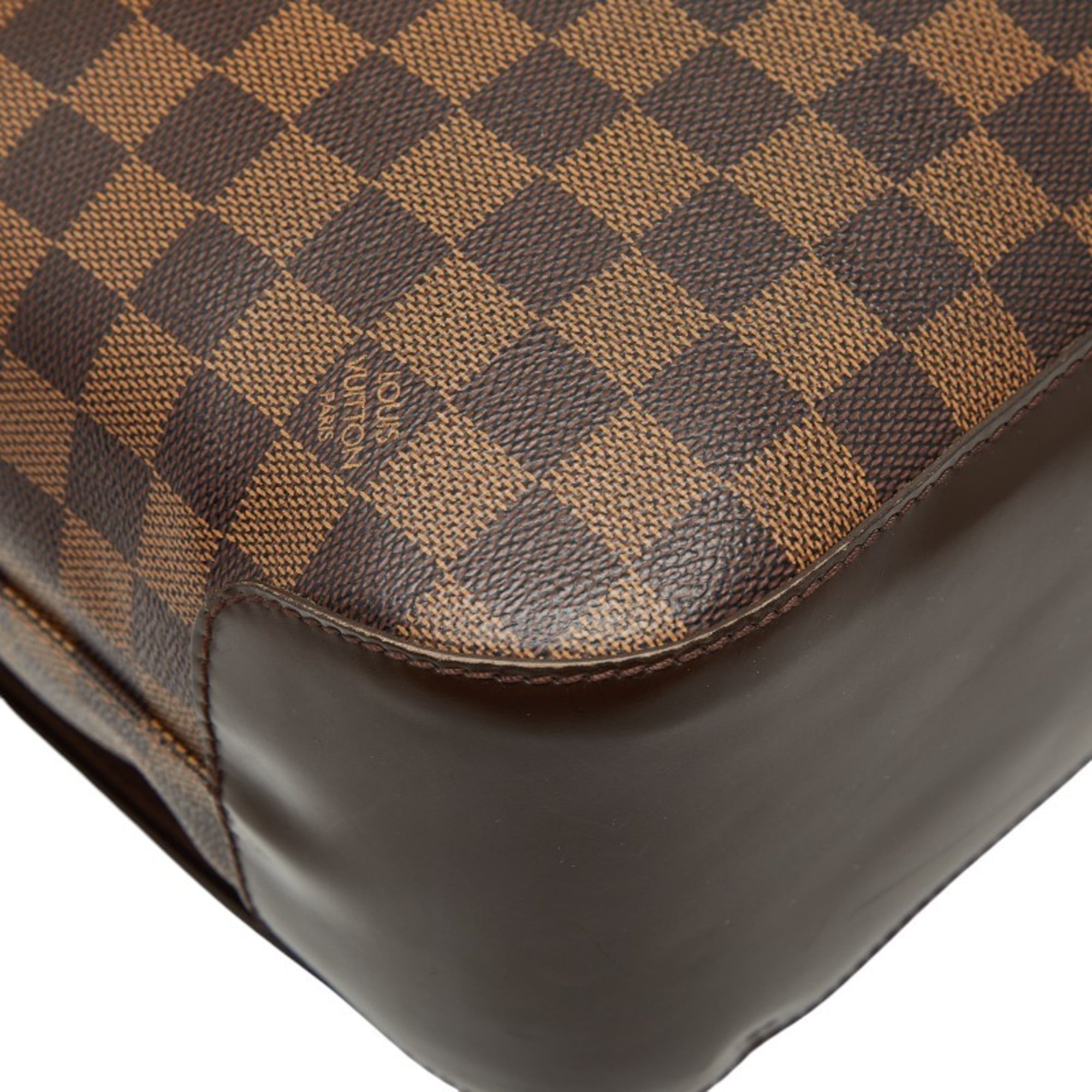 Louis Vuitton Brown Pvc Leather Shoulder Bag