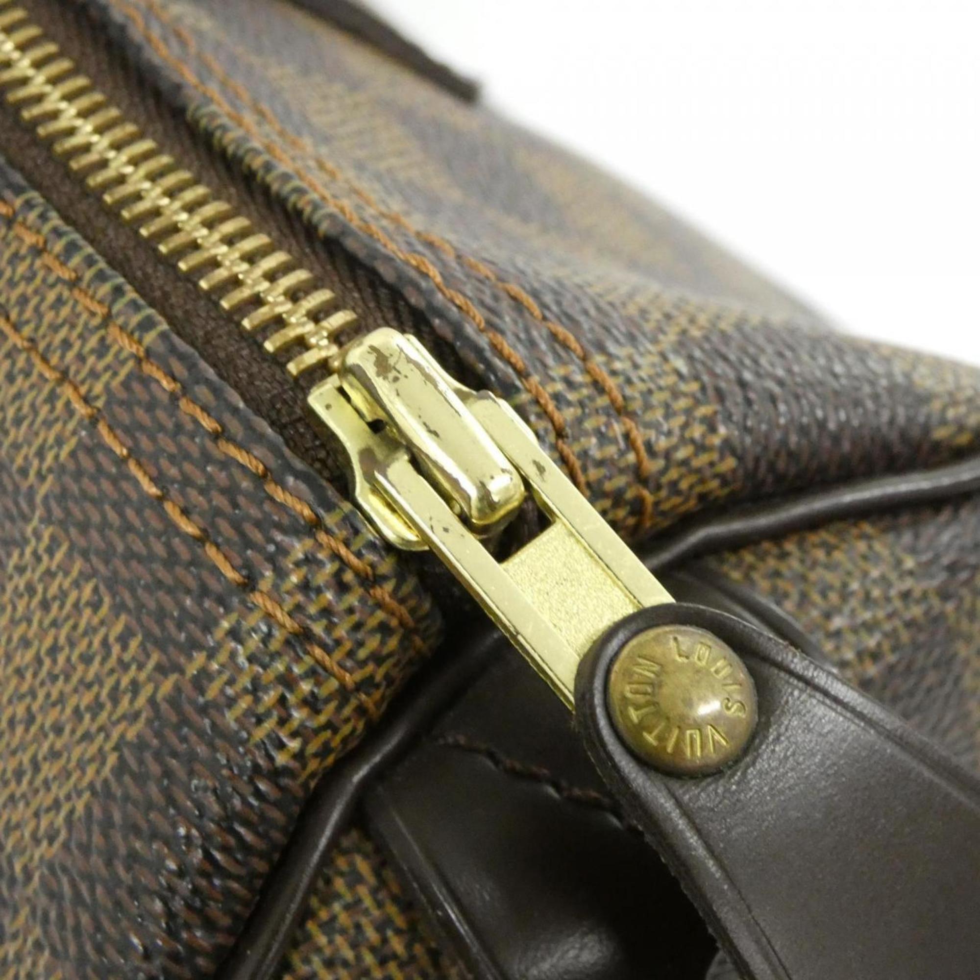 Louis Vuitton Brown Coated Canvas Boston Bag