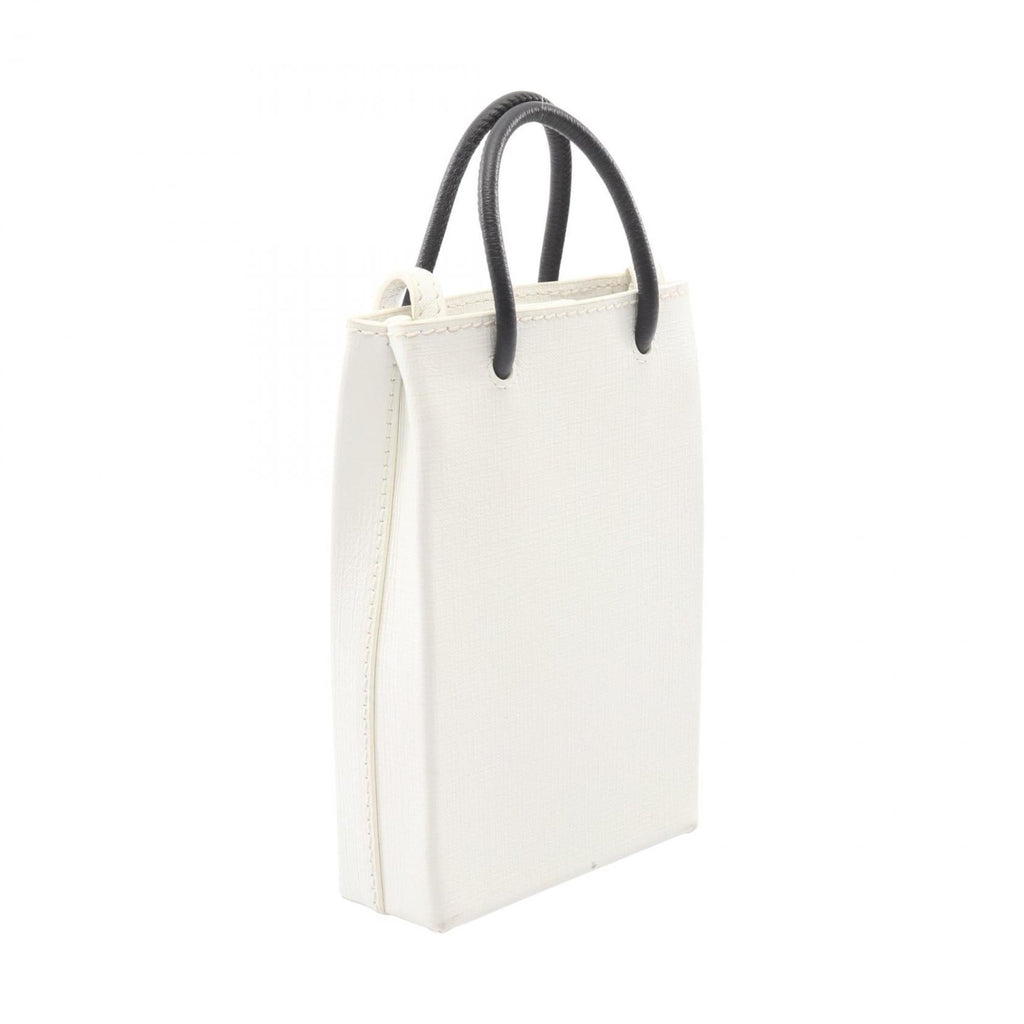 Balenciaga Black White Leather Shoulder