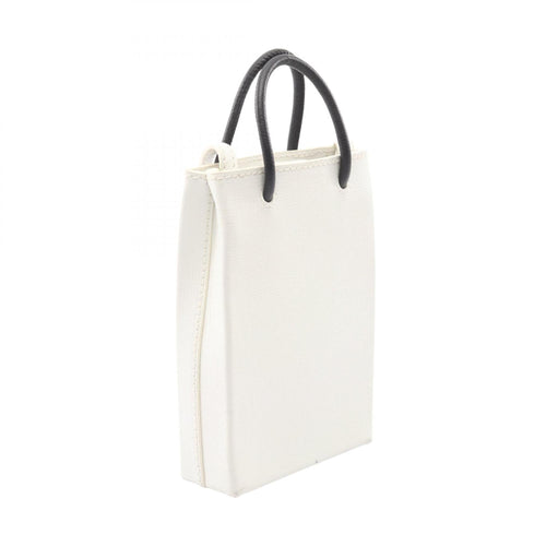 Balenciaga Black White Leather Shoulder