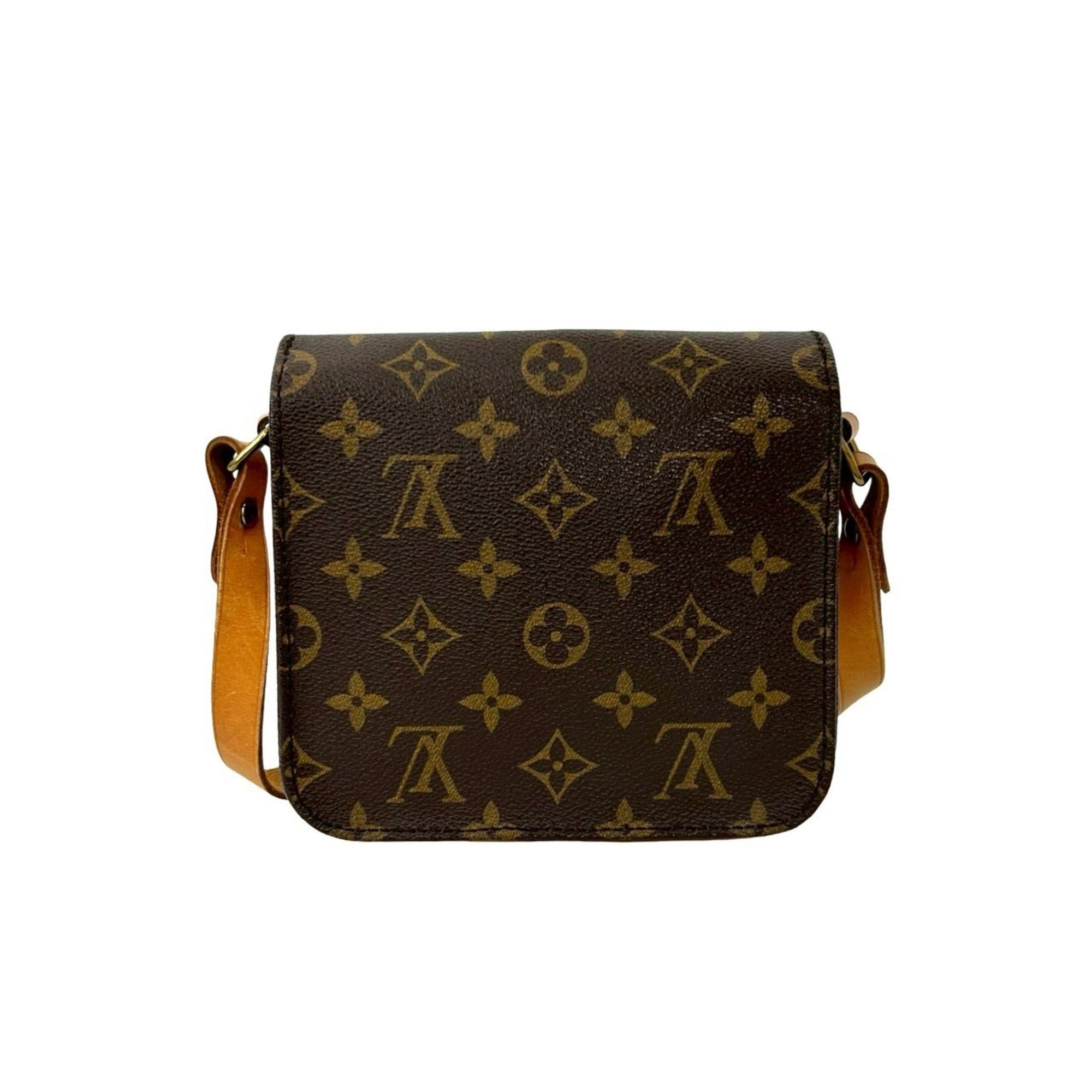 Louis Vuitton Brown Leather Pvc Pochette Shoulder Bag