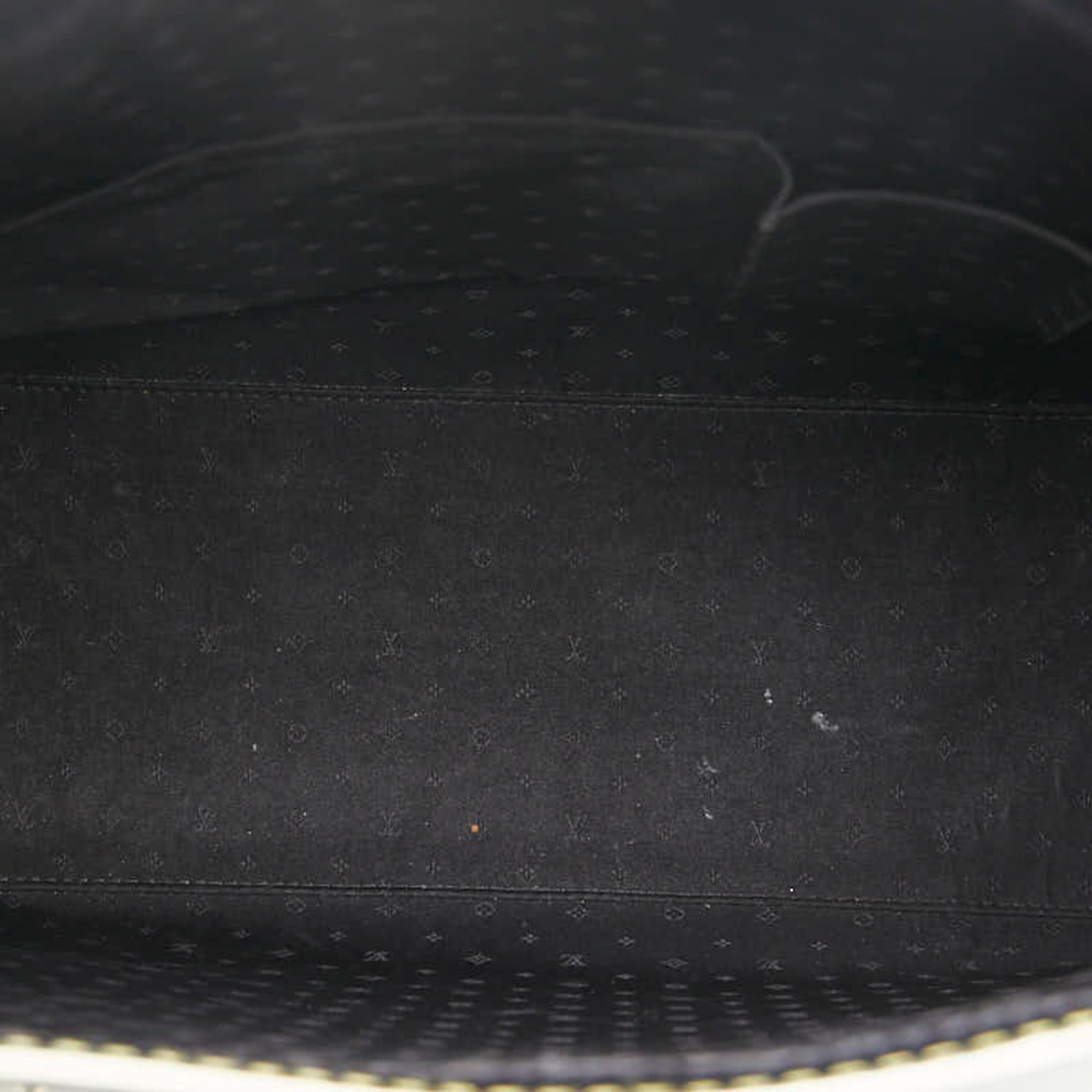 Louis Vuitton Black Noir Leather Handbag Tote Bag